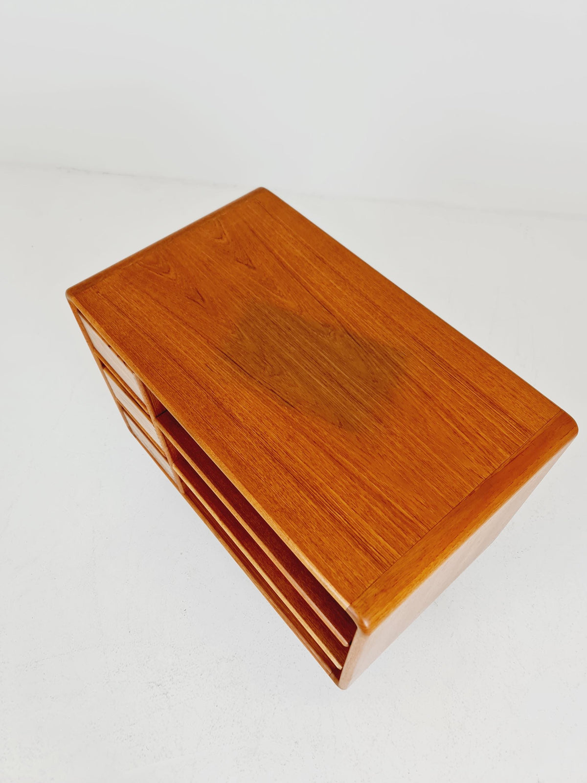 Mid century Solid Danish teak hallway cabinet, Record cabinet By Dyrlund 1960s