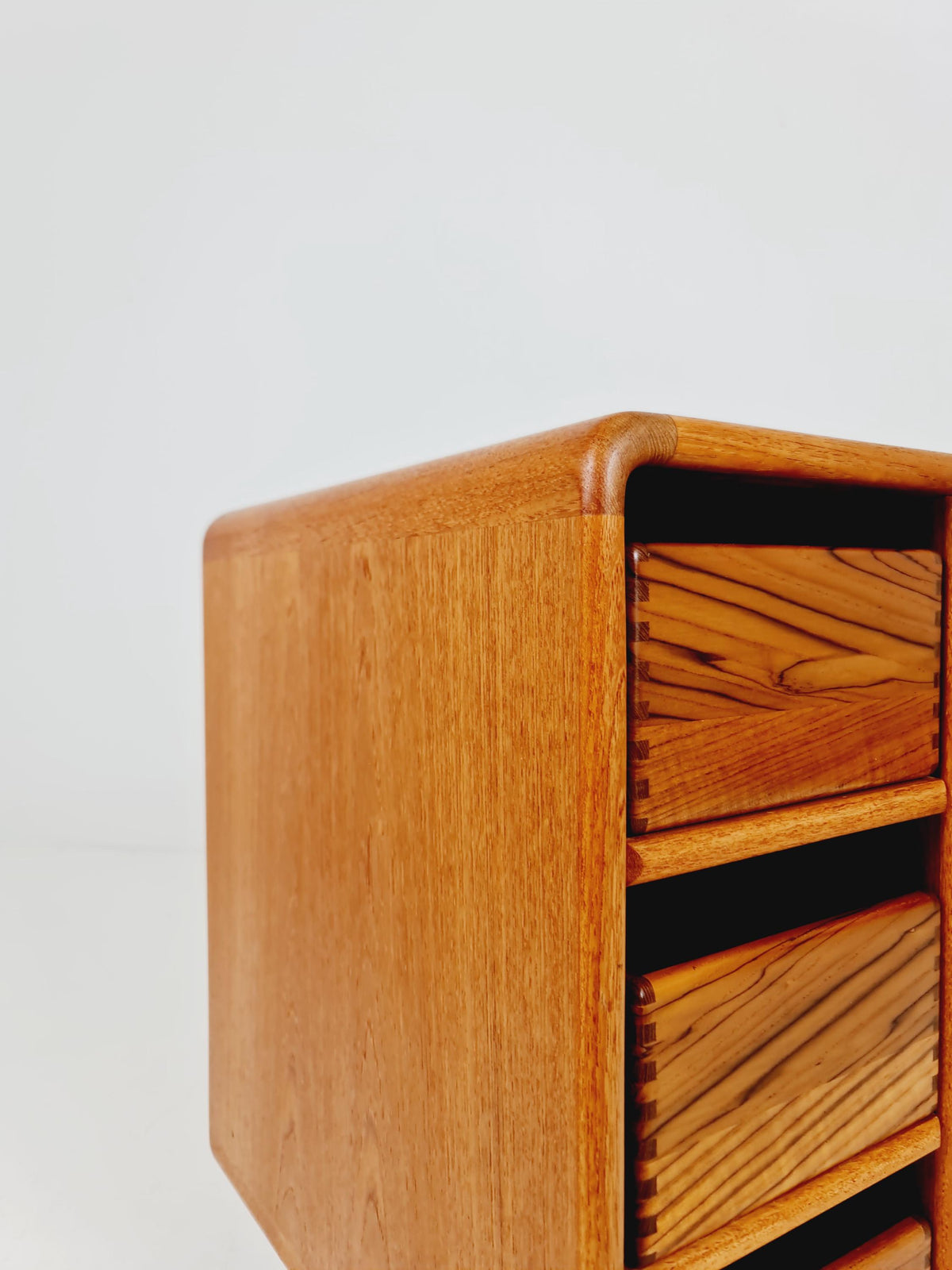 Mid century Solid Danish teak hallway cabinet, Record cabinet By Dyrlund 1960s