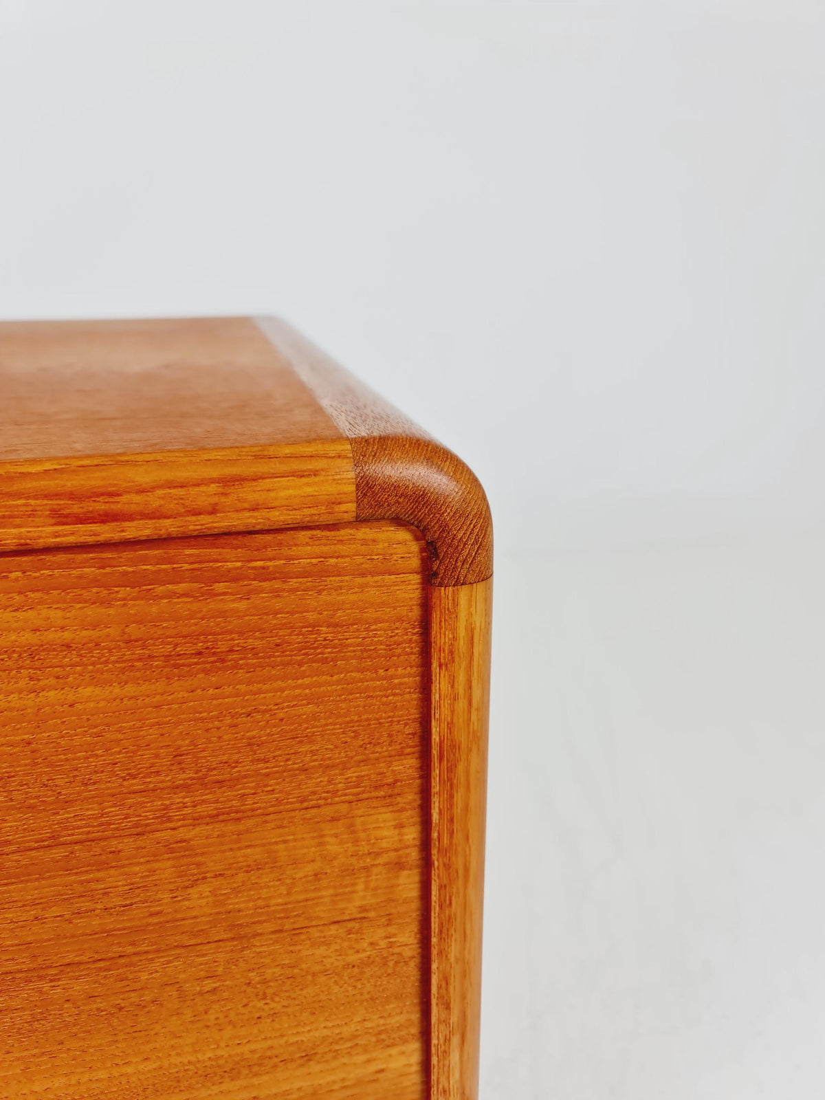 Mid century Solid Danish teak hallway cabinet, Record cabinet By Dyrlund 1960s