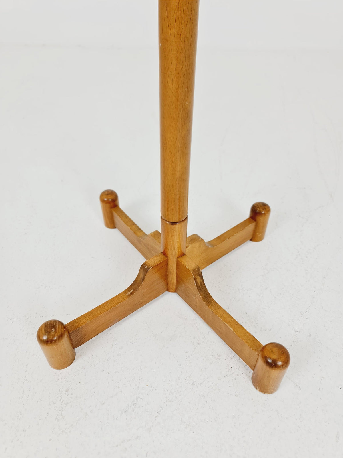 Vintage Mid-Century Modern Wooden Coat Rack – Atomic Sphere Design