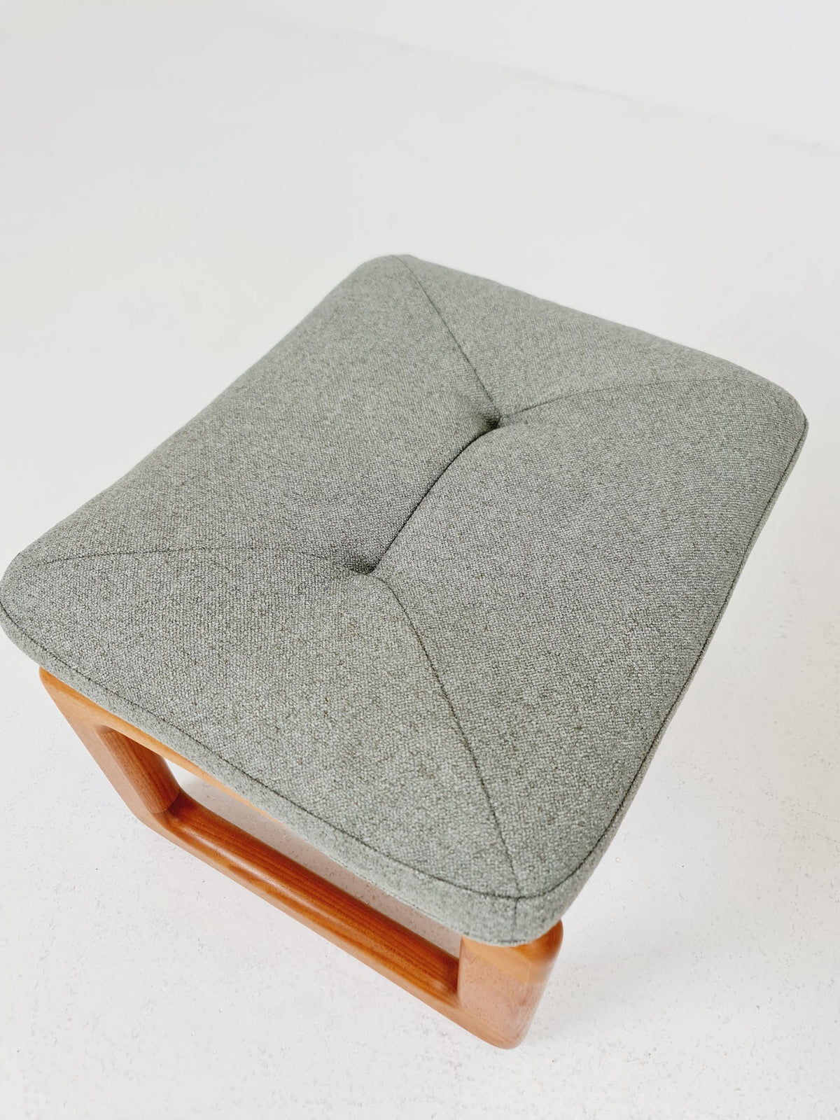 Mid century teak easy lounge chairs With Ottoman by EMC Möbelfabrik , 1970s