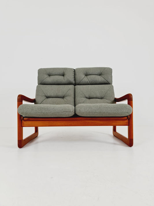 Mid century teak 2-Seater Sofa by EMC Möbelfabrik , 1970s