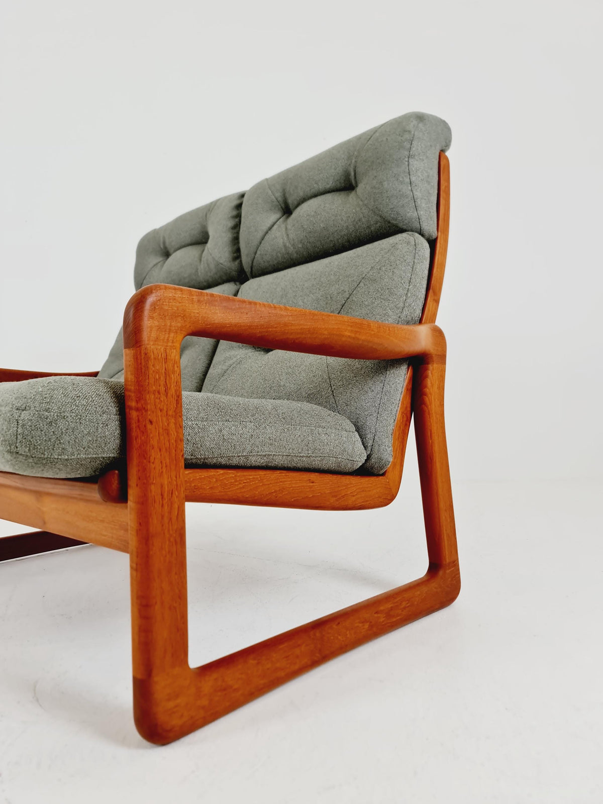 Mid century teak 2-Seater Sofa by EMC Möbelfabrik , 1970s
