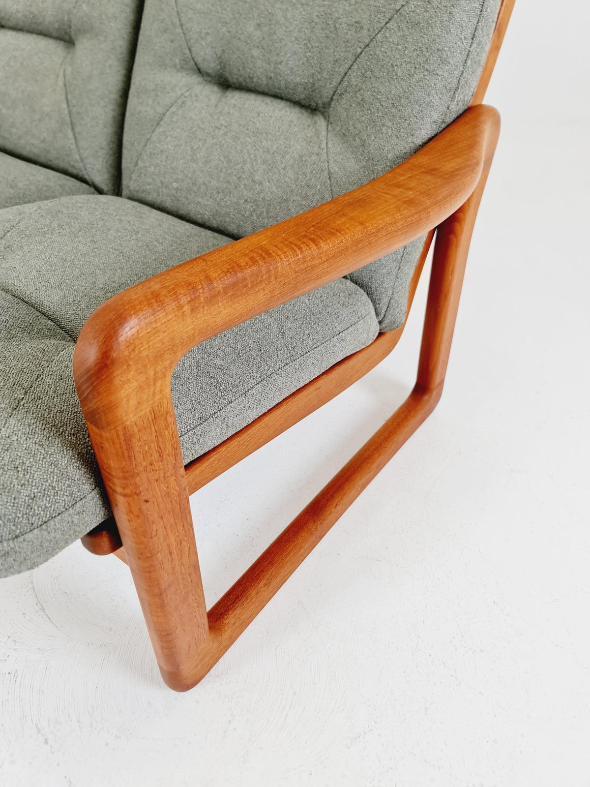 Mid century teak 2-Seater Sofa by EMC Möbelfabrik , 1970s