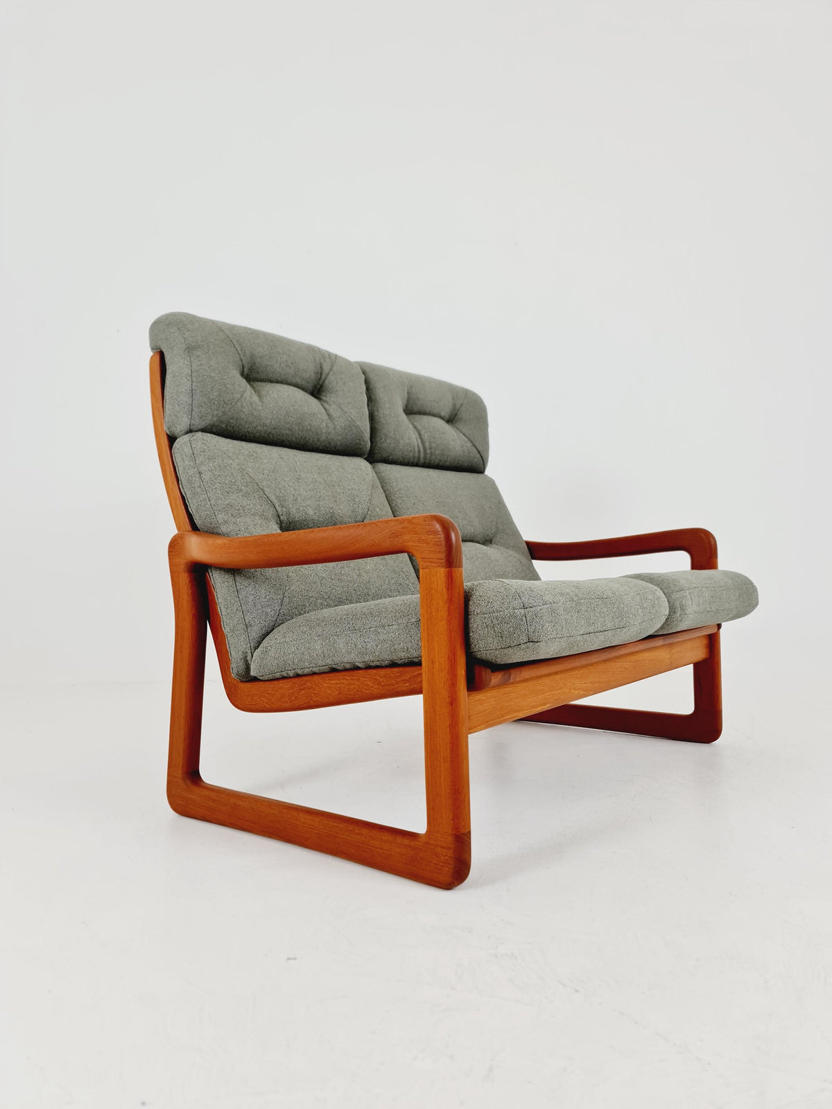 Mid century teak 2-Seater Sofa by EMC Möbelfabrik , 1970s