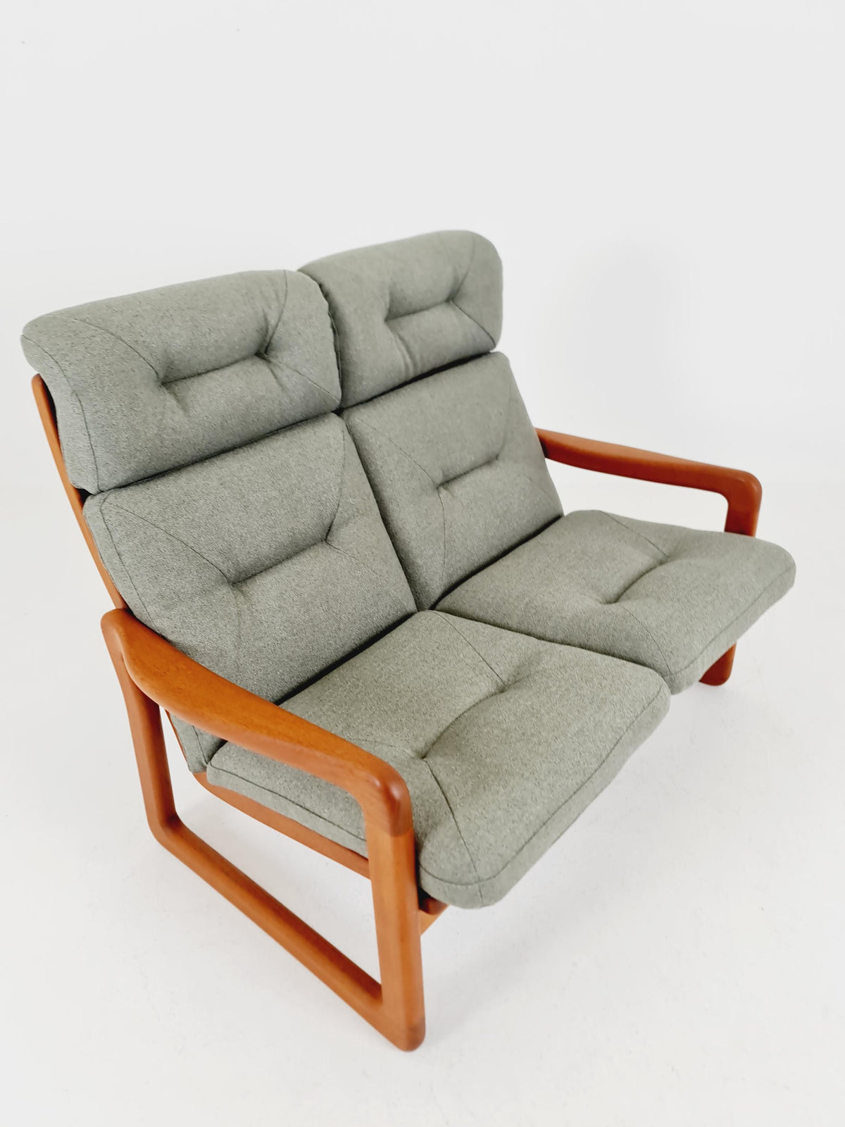 Mid century teak 2-Seater Sofa by EMC Möbelfabrik , 1970s