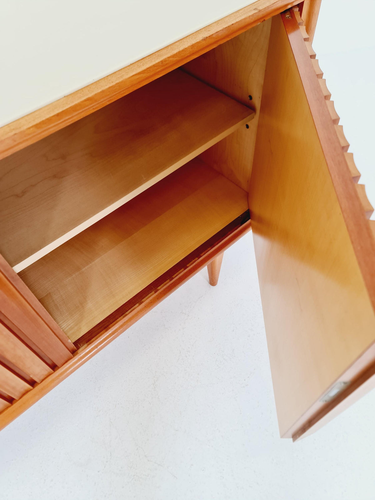 Rare German mid-century Ash sideboard BY Leo BuB for BUB Valuables , 1960s