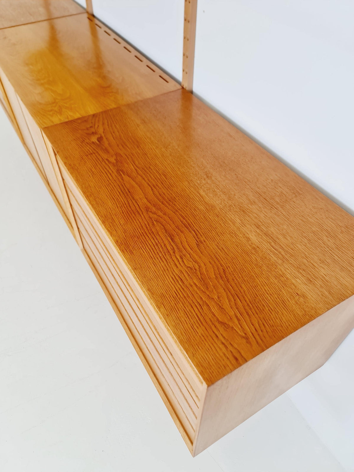 Big Mid century Danish Oak Wall Unit with 6 cabinets by Poul Cadovius for Cado, Denmark, 1960s