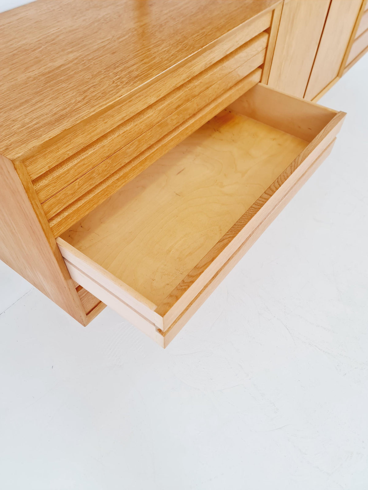 Big Mid century Danish Oak Wall Unit with 6 cabinets by Poul Cadovius for Cado, Denmark, 1960s