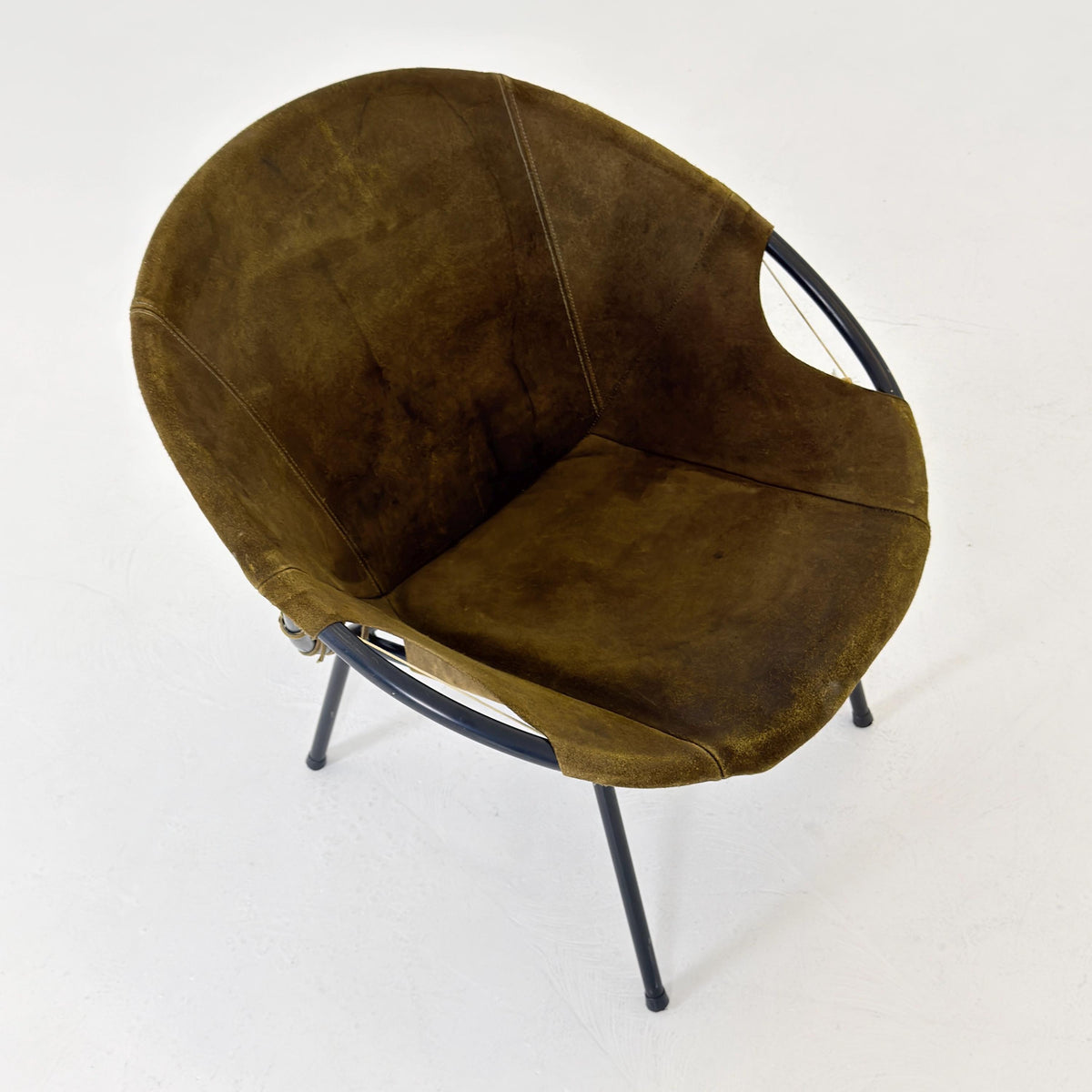Mid-Century Modern Design Balloon Lounge Chair by Lusch & Co. Germany, 1960s,