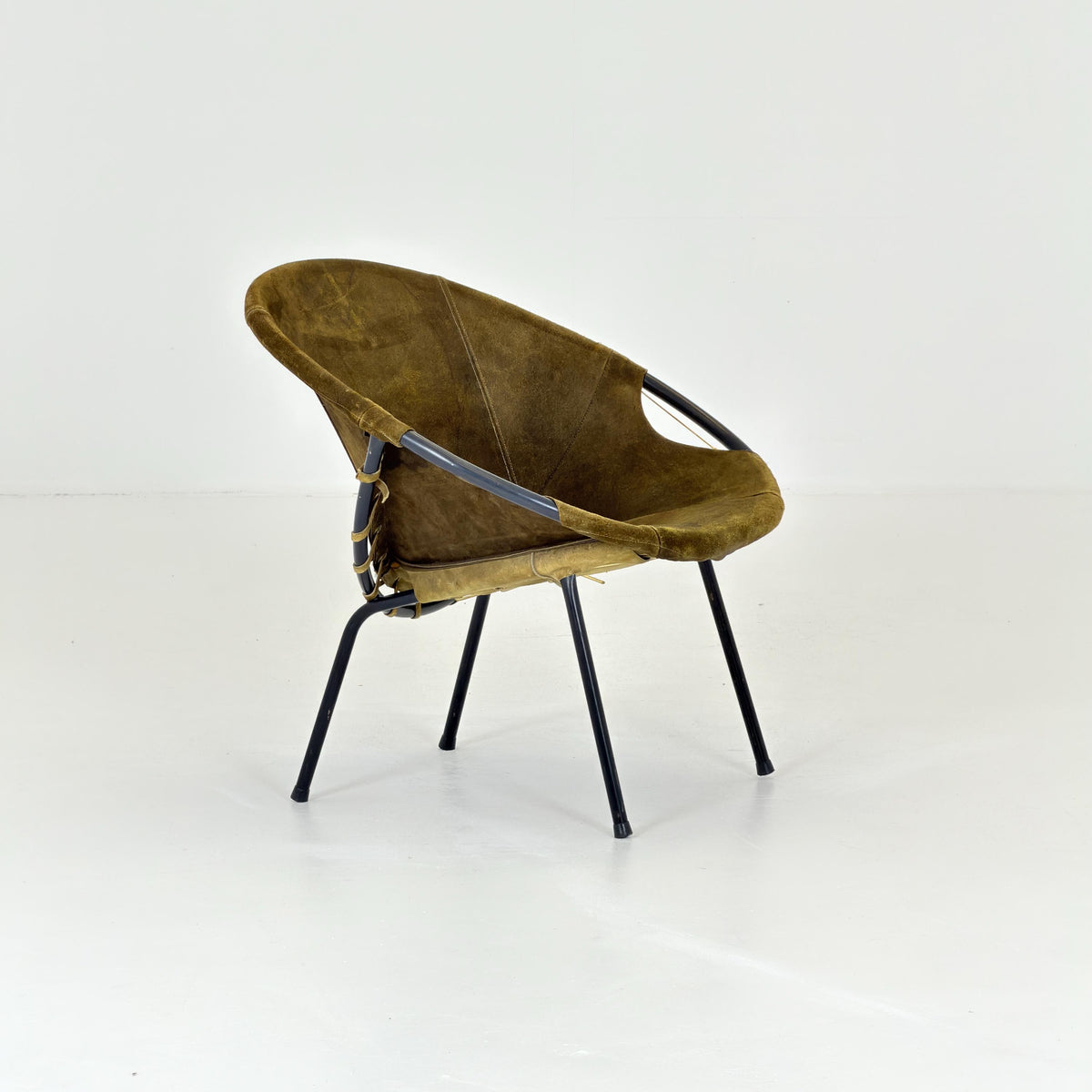 Mid-Century Modern Design Balloon Lounge Chair by Lusch & Co. Germany, 1960s,