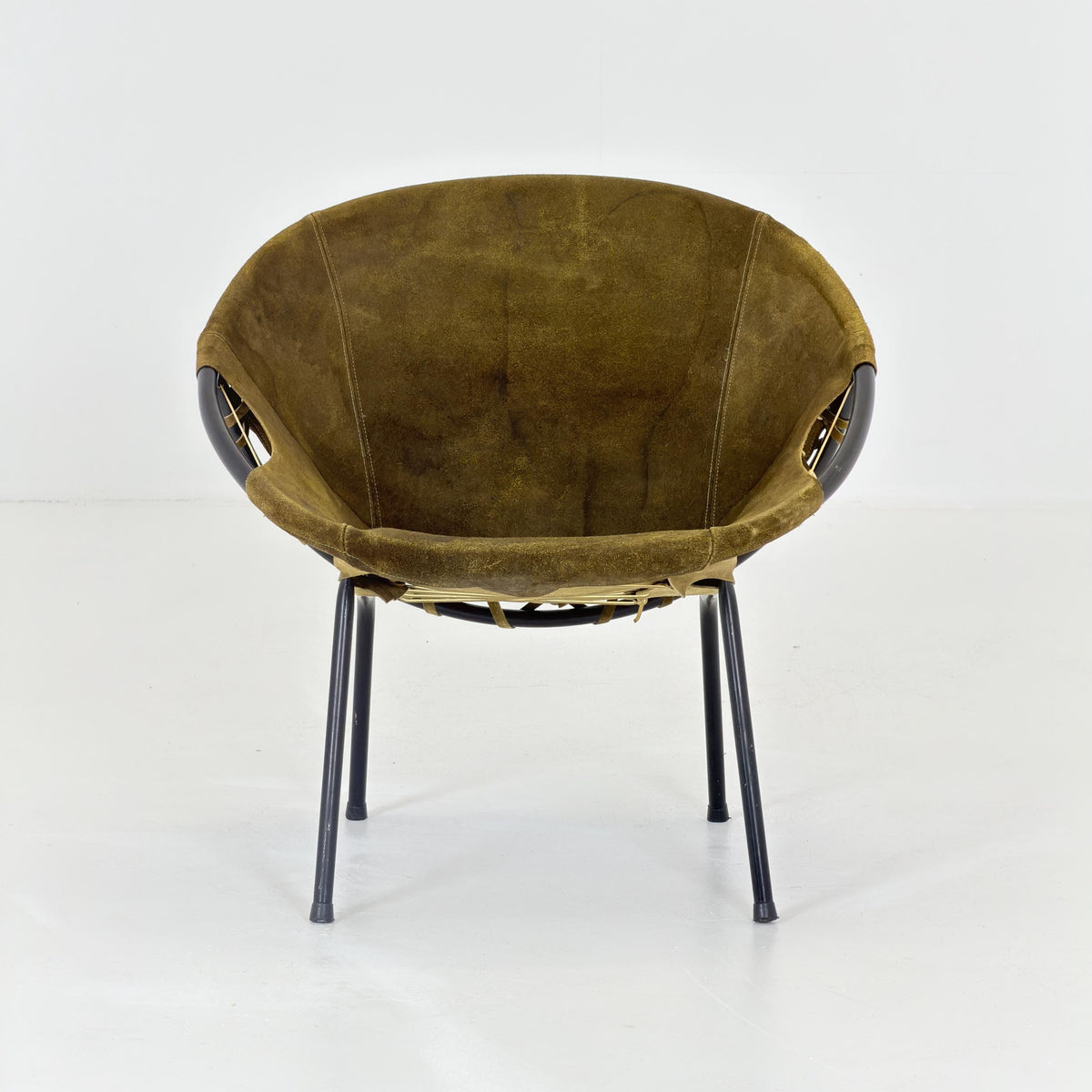 Mid-Century Modern Design Balloon Lounge Chair by Lusch & Co. Germany, 1960s,
