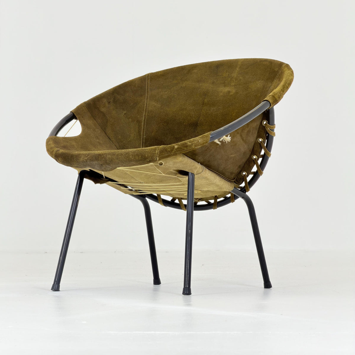 Mid-Century Modern Design Balloon Lounge Chair by Lusch & Co. Germany, 1960s,
