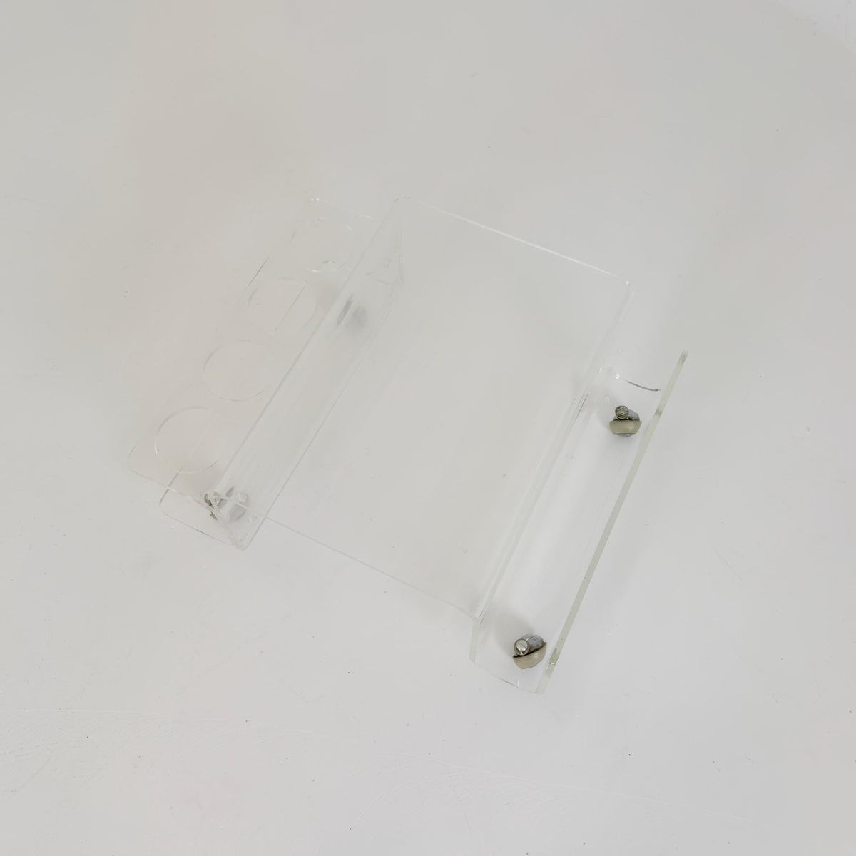 Space age Smoked Brown Plexiglass Trolley-side table by Michel Dumas for Roche Bobois 1970s