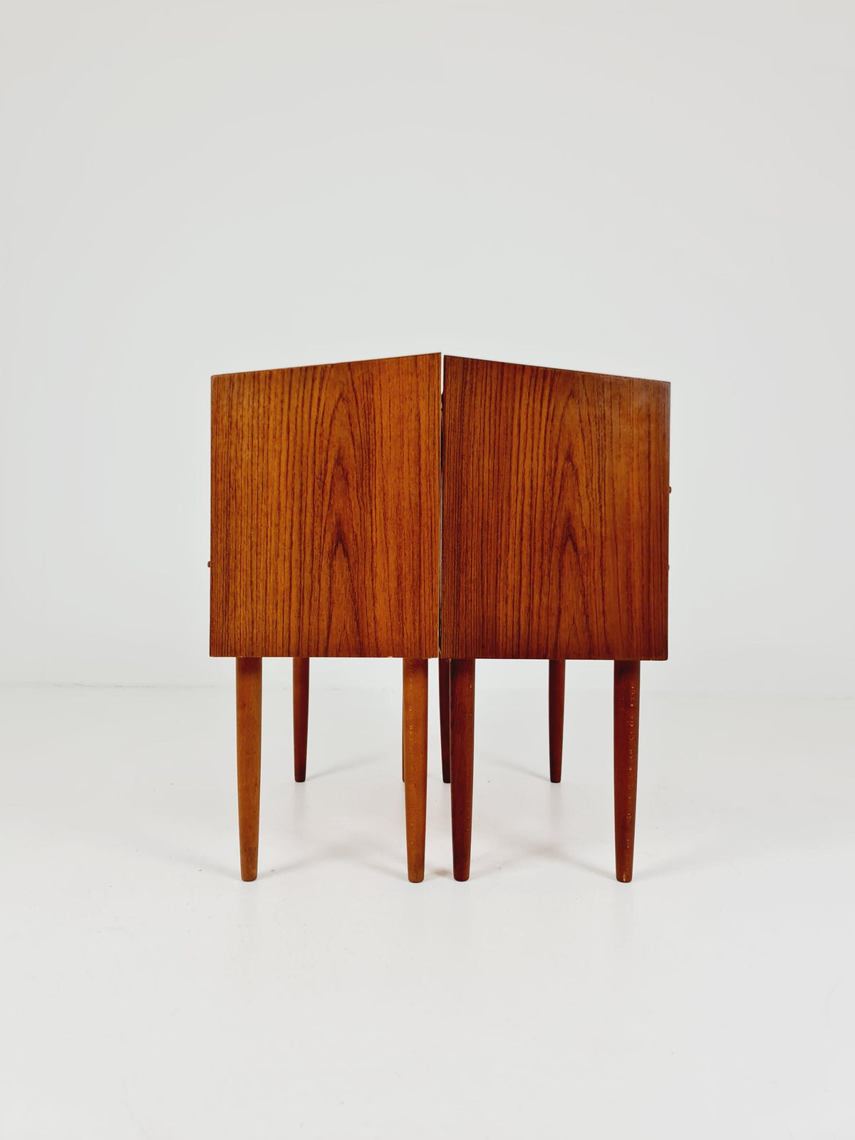 Mid century Danish teak side tables/ Bedside tables/ Nightstands, Denmark, 1960s, set of 2