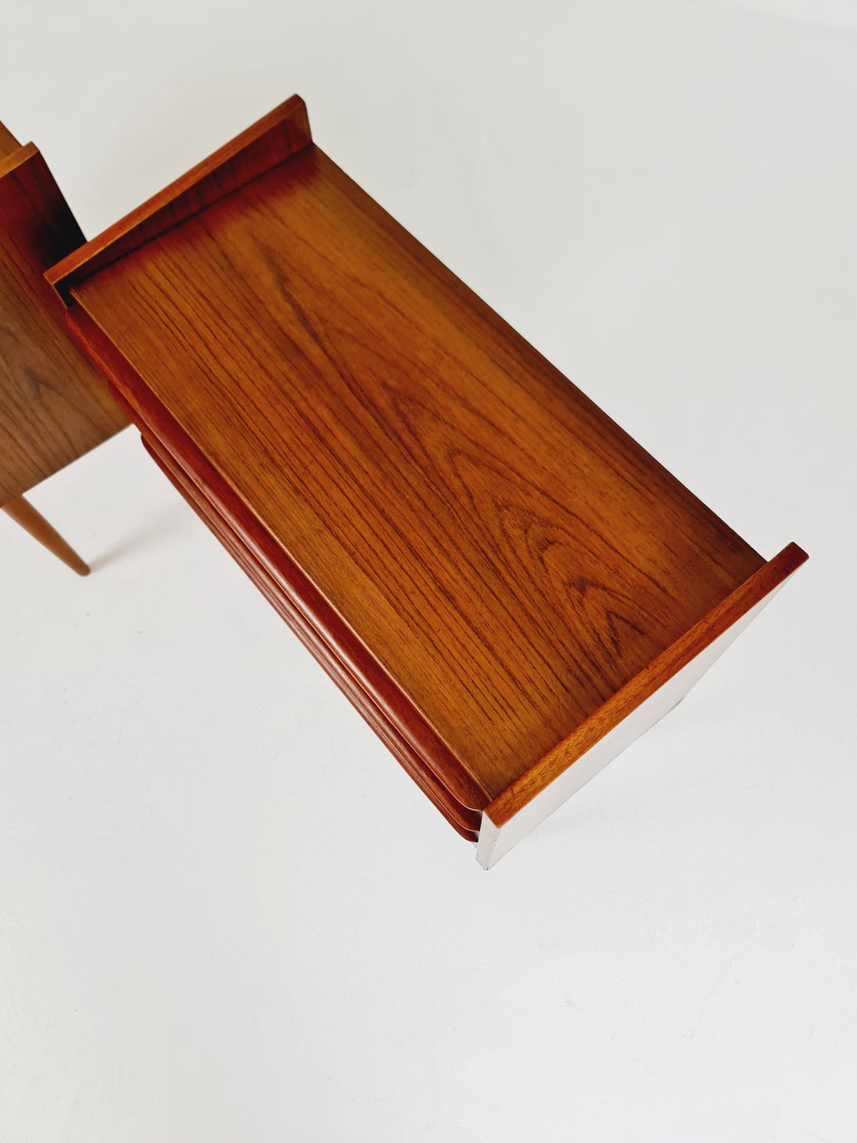 Mid century Danish teak side tables/ Bedside tables/ Nightstands, Denmark, 1960s, set of 2