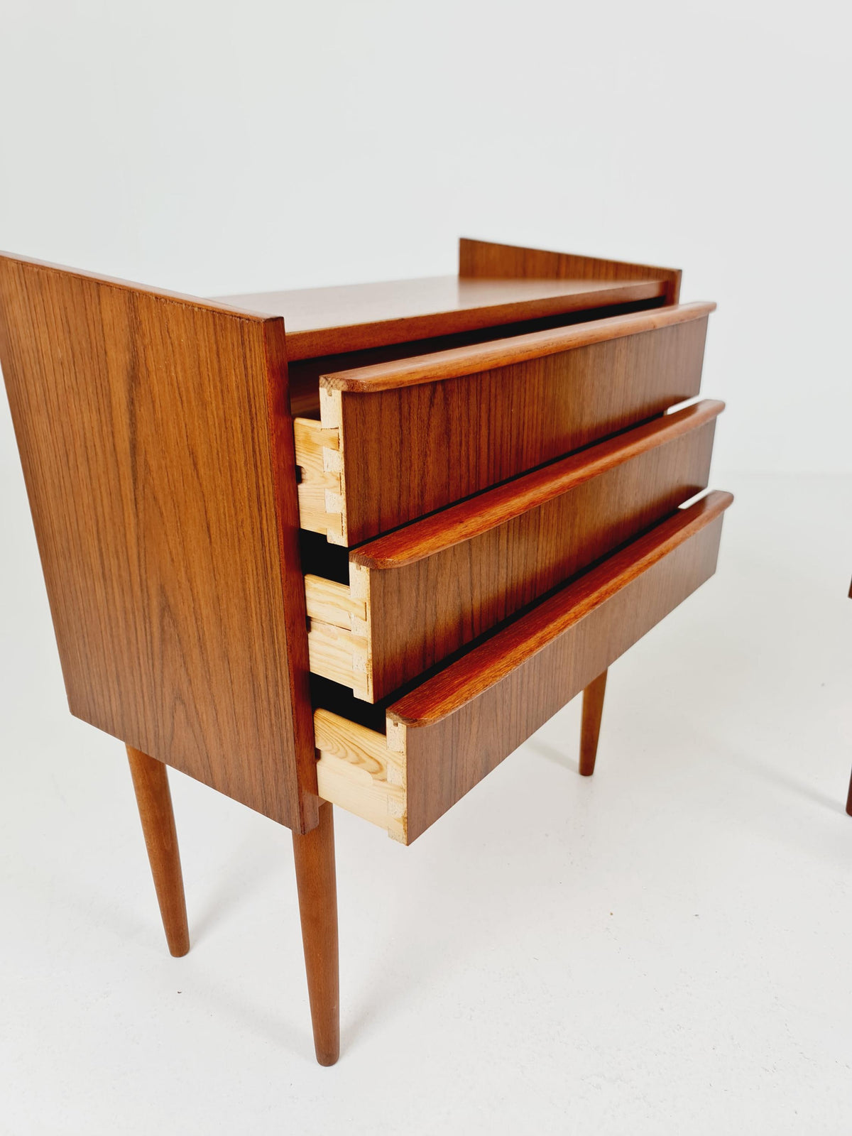 Mid century Danish teak side tables/ Bedside tables/ Nightstands, Denmark, 1960s, set of 2