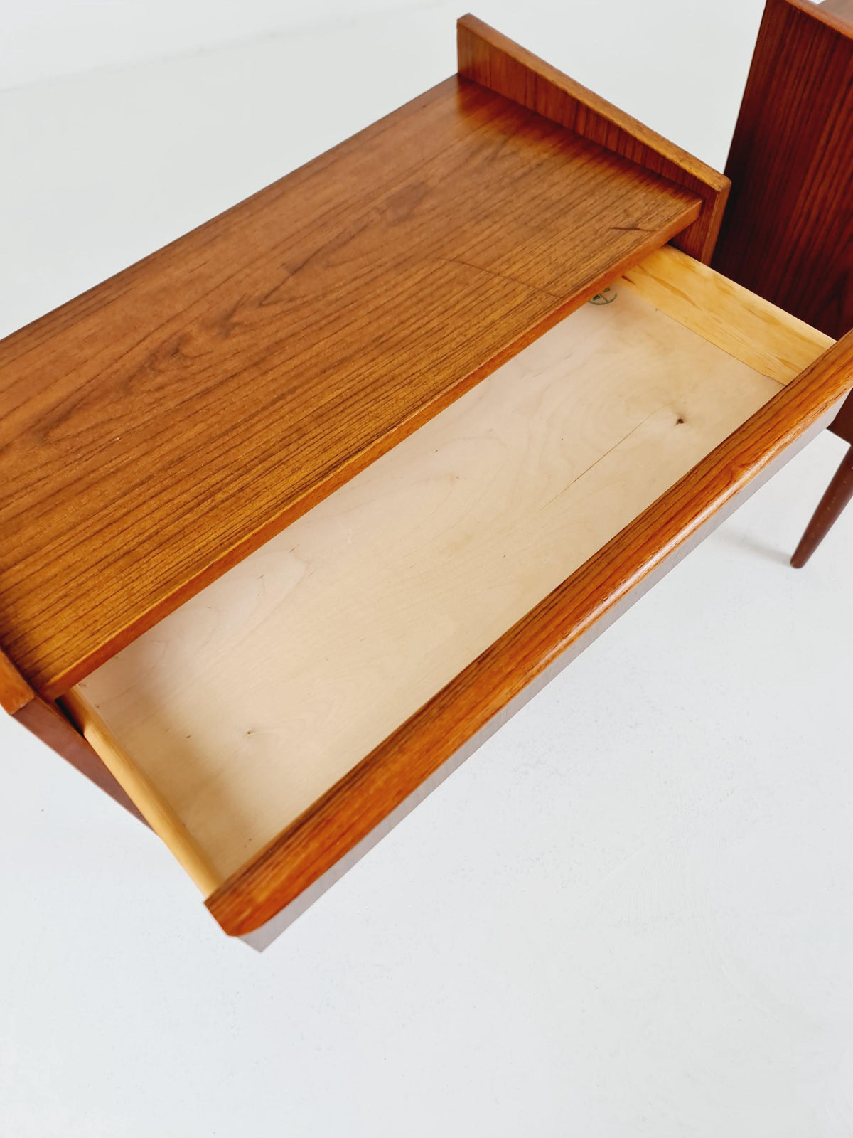 Mid century Danish teak side tables/ Bedside tables/ Nightstands, Denmark, 1960s, set of 2