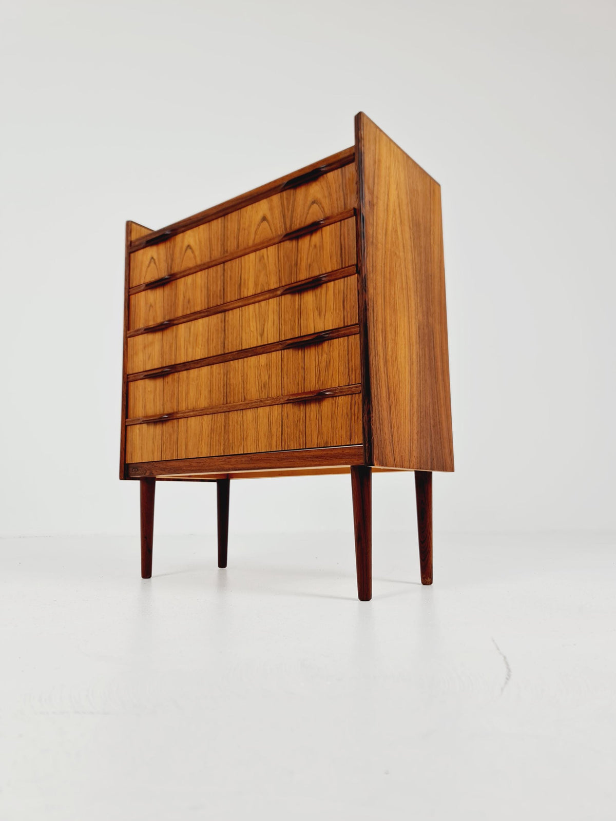 Midcentury danish Rosewood drawer dresser /5 drawers by Erling Torvits for Kund Nielsen Möbelfabrik , 1960s