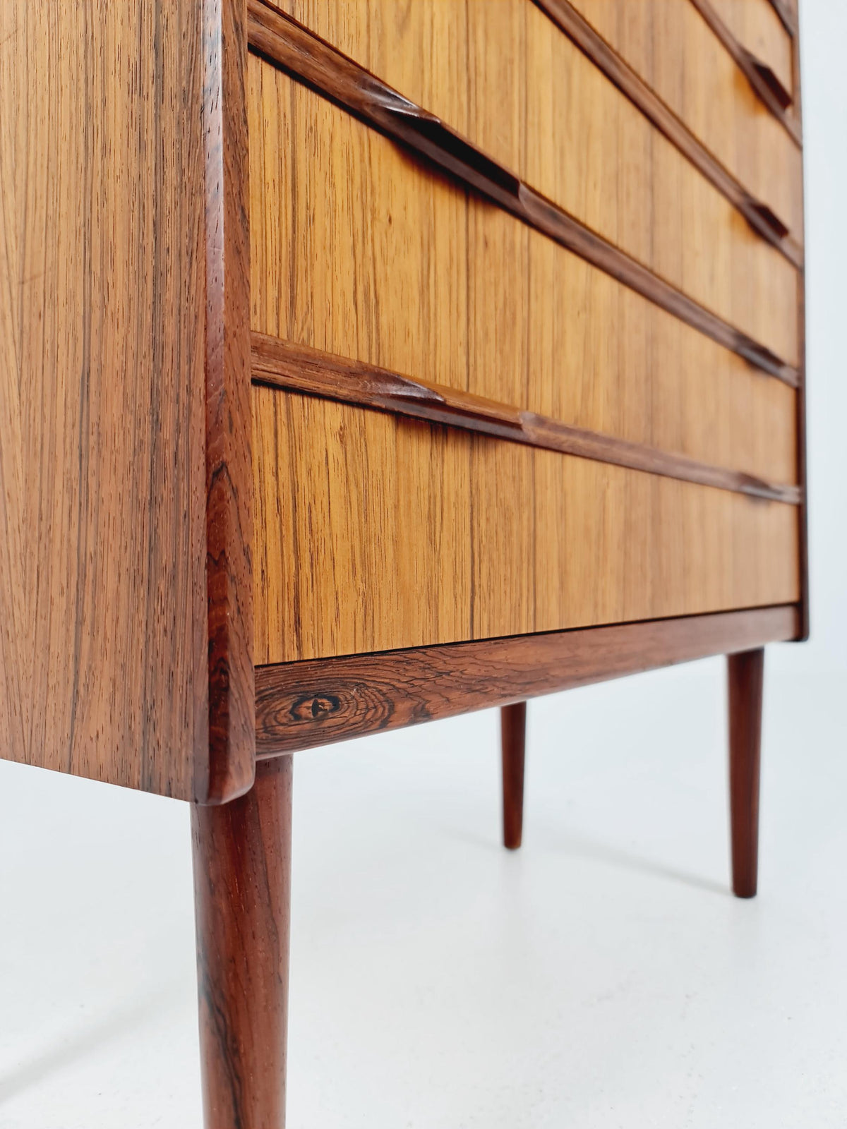 Midcentury danish Rosewood drawer dresser /5 drawers by Erling Torvits for Kund Nielsen Möbelfabrik , 1960s
