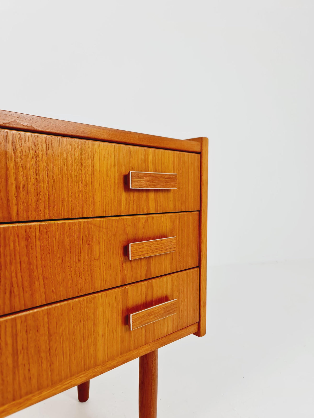 Mid century Danish teak side tables/ Bedside tables/ Nightstands, Denmark BY Ejsing Möbelfabrik , 1960s, set of 2