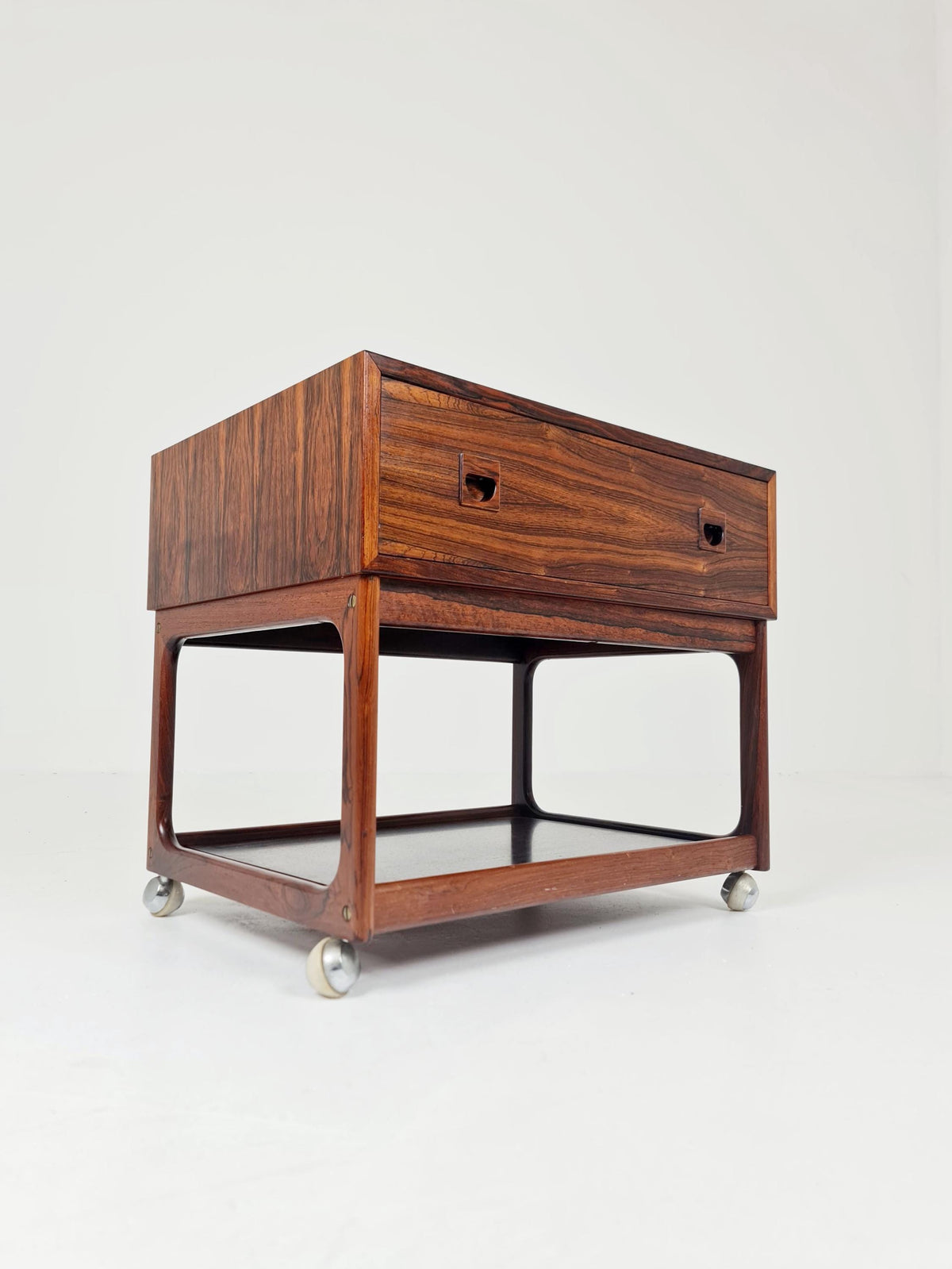Midcentury danish Rosewood Vintage Side table/ Bedside table By Erik Brouer for Brouer , 1960s