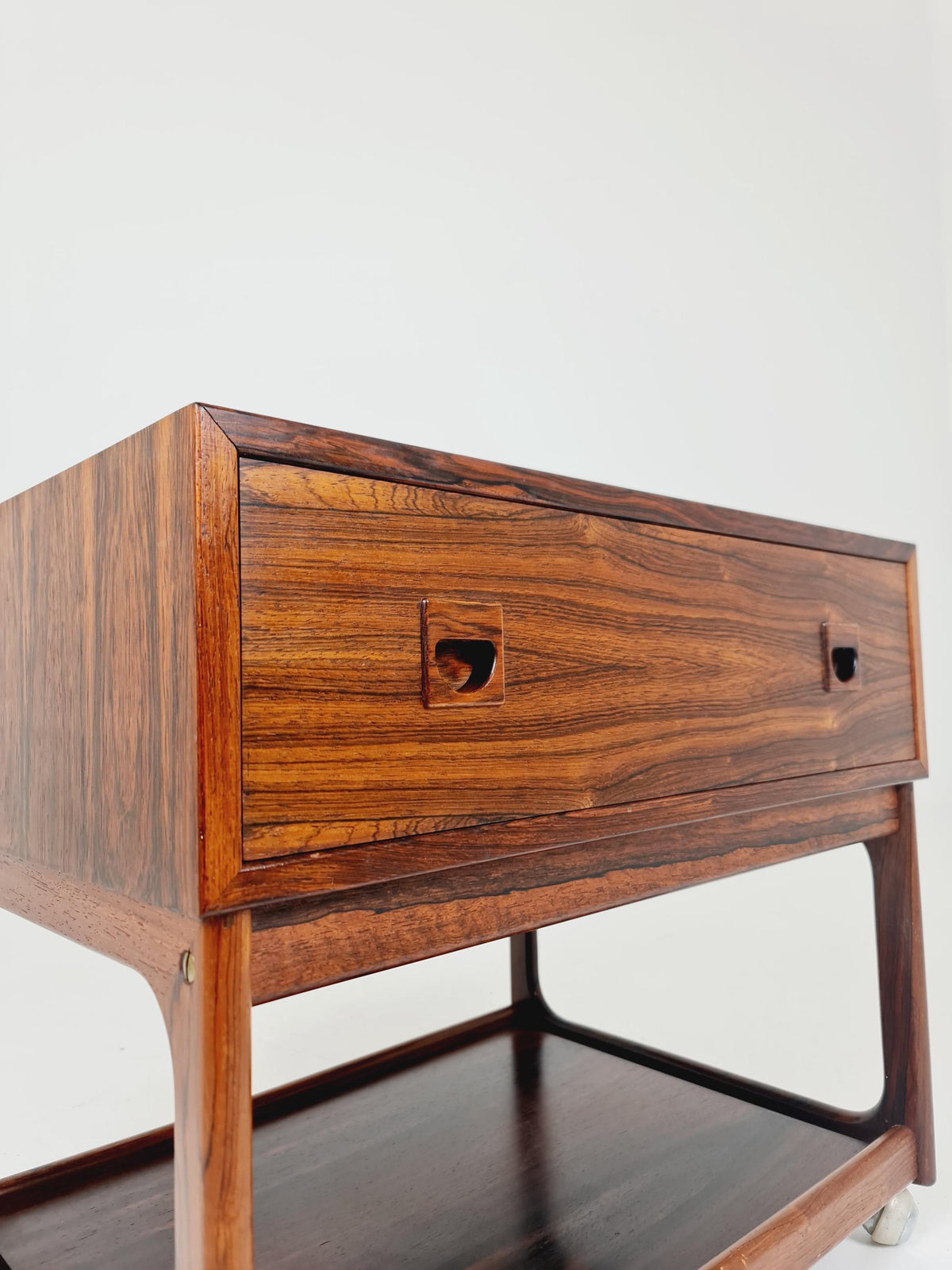 Midcentury danish Rosewood Vintage Side table/ Bedside table By Erik Brouer for Brouer , 1960s