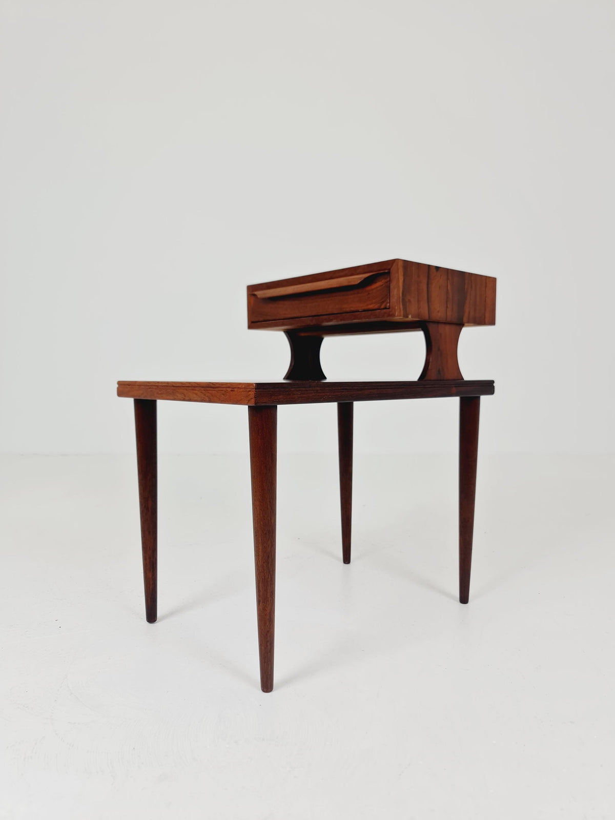 Ultra Rare Midcentury Danish Rosewood Vintage Side table/ Bedside table by Johannes Andersen Denmark, 1960s,