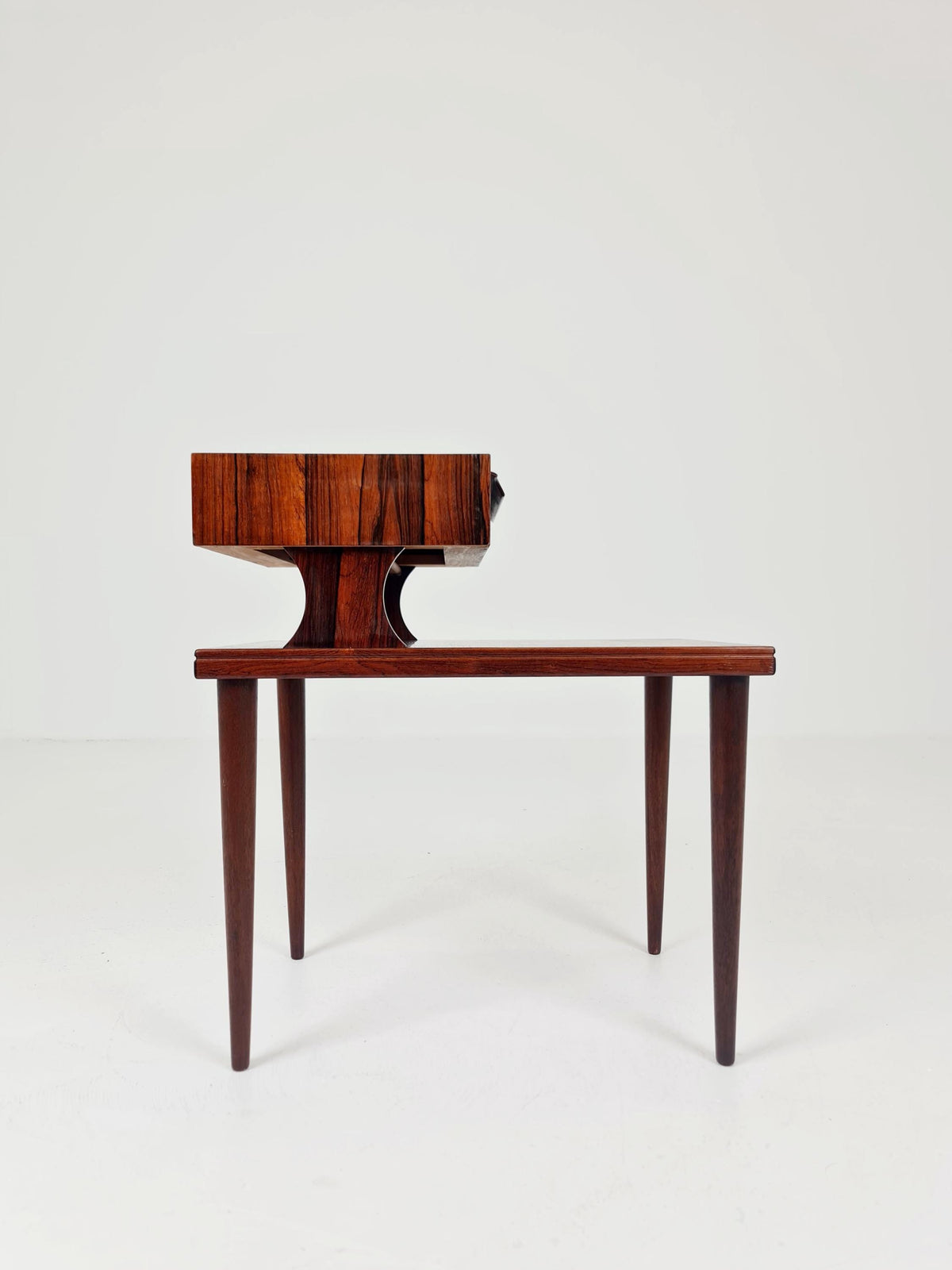 Ultra Rare Midcentury Danish Rosewood Vintage Side table/ Bedside table by Johannes Andersen Denmark, 1960s,