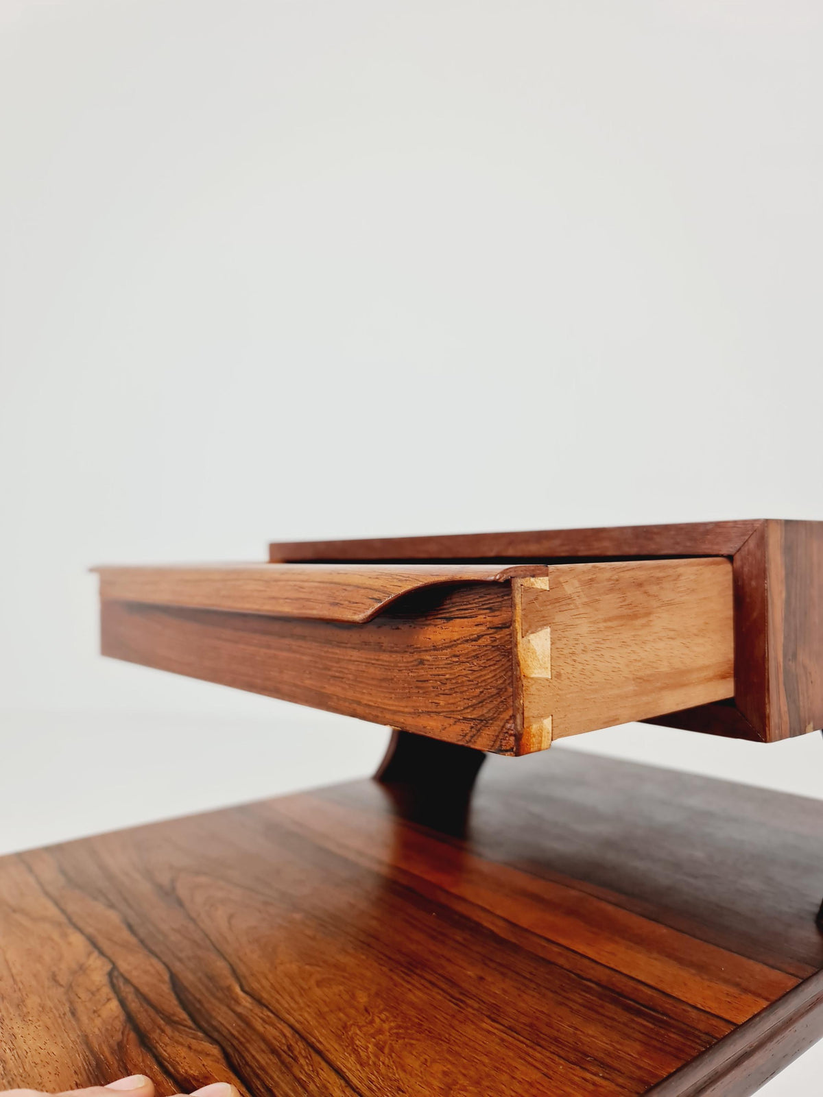 Ultra Rare Midcentury Danish Rosewood Vintage Side table/ Bedside table by Johannes Andersen Denmark, 1960s,