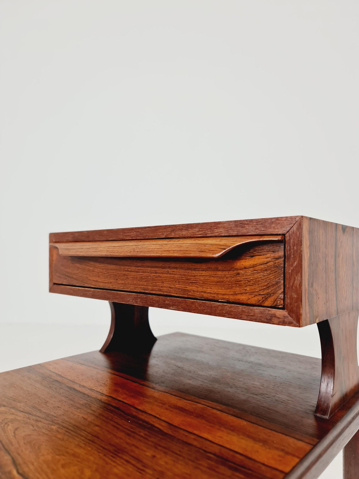 Ultra Rare Midcentury Danish Rosewood Vintage Side table/ Bedside table by Johannes Andersen Denmark, 1960s,