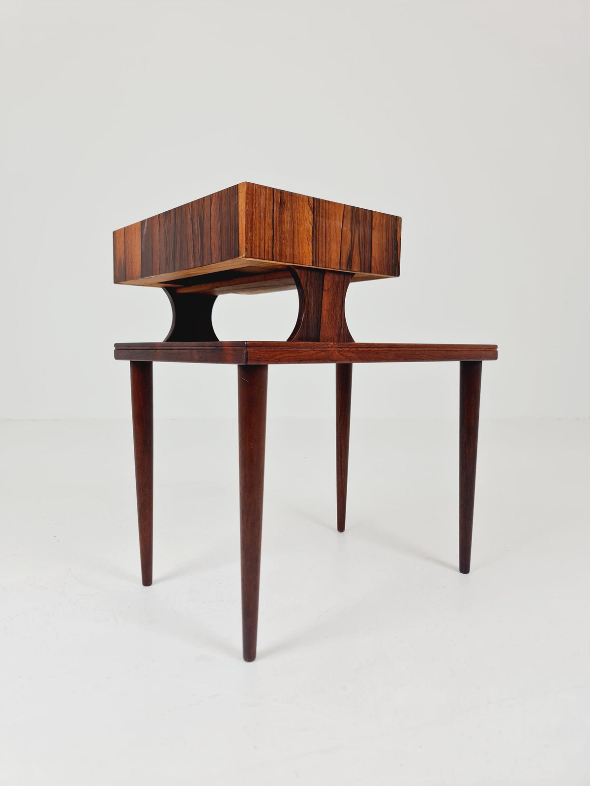 Ultra Rare Midcentury Danish Rosewood Vintage Side table/ Bedside table by Johannes Andersen Denmark, 1960s,