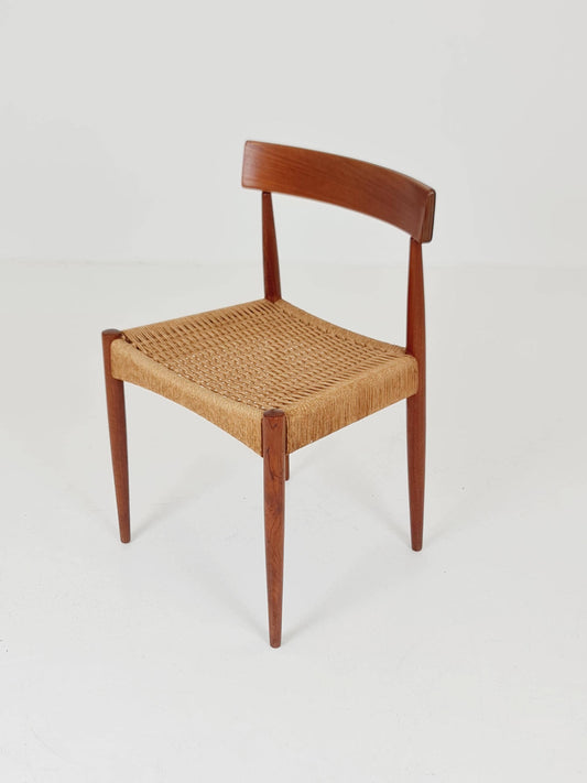 Mid Century Danish Teak Dining Chair By Arne Hovmand -Olsen for Mogens Kold, 1960s