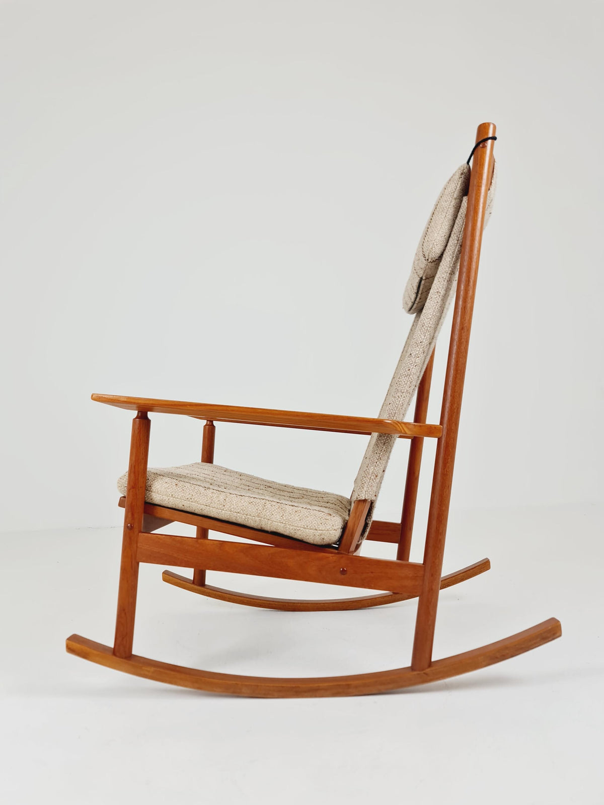 Mid century Scandinavian solid teak Rocking Chair by Hans Olsen , 1960s