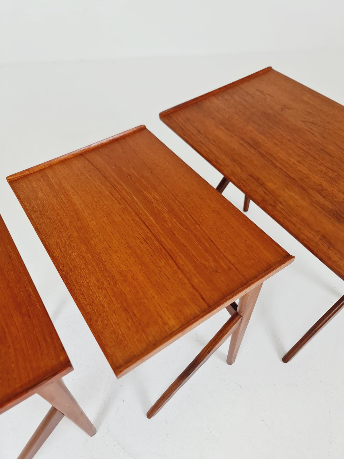 Rare Midcentury danish teak nesting tables/ side tables BY Bengt Ruda , 1960s