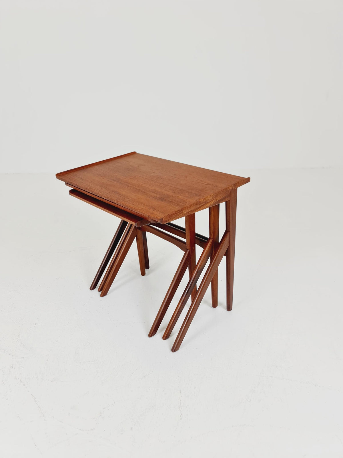 Rare Midcentury danish teak nesting tables/ side tables BY Bengt Ruda , 1960s