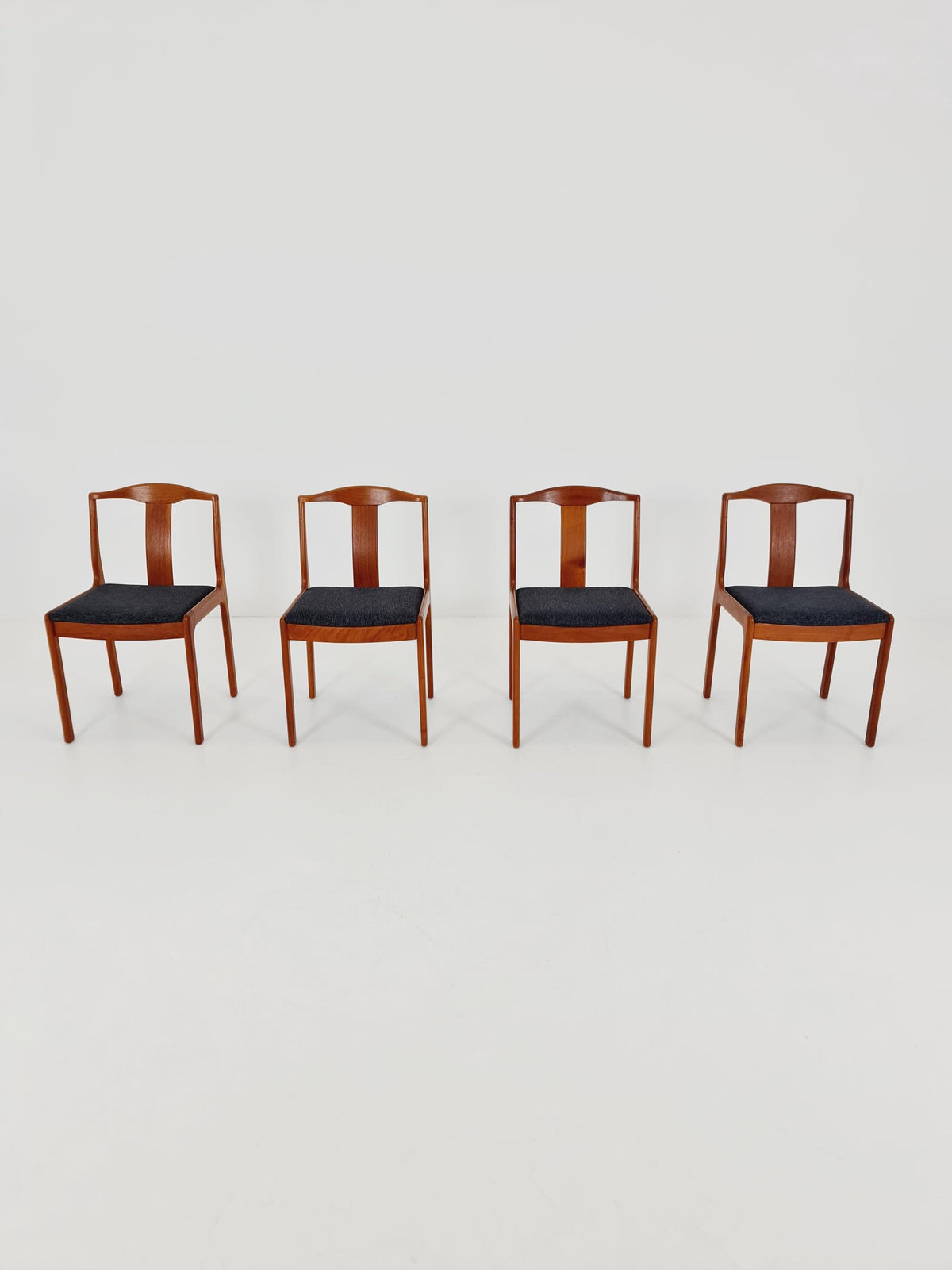 Vintage Danish solid teak dining Chairs , 1960s, Set of 4