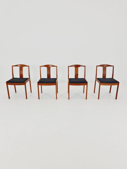 Vintage Danish solid teak dining Chairs , 1960s, Set of 4