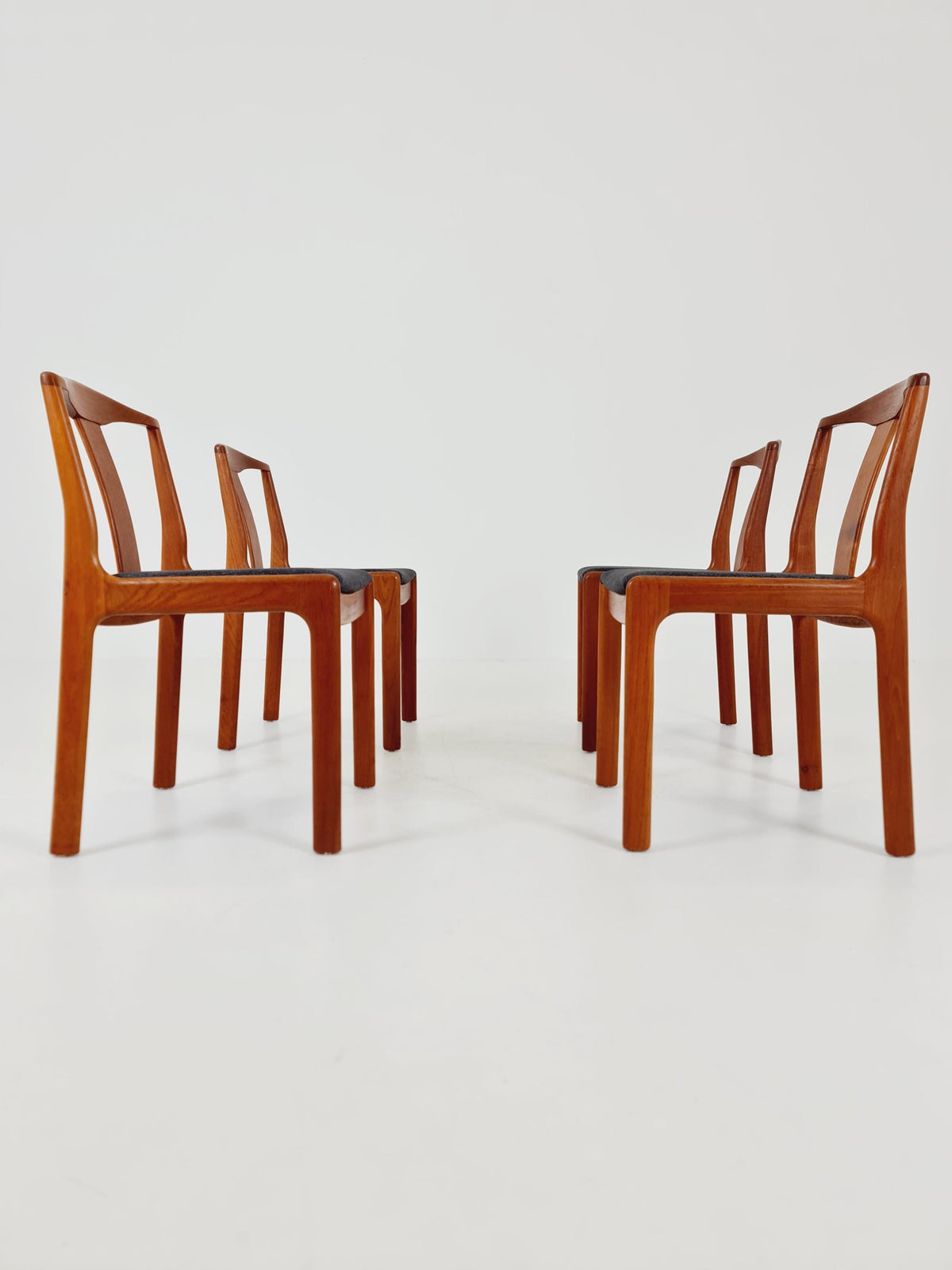 Vintage Danish solid teak dining Chairs , 1960s, Set of 4