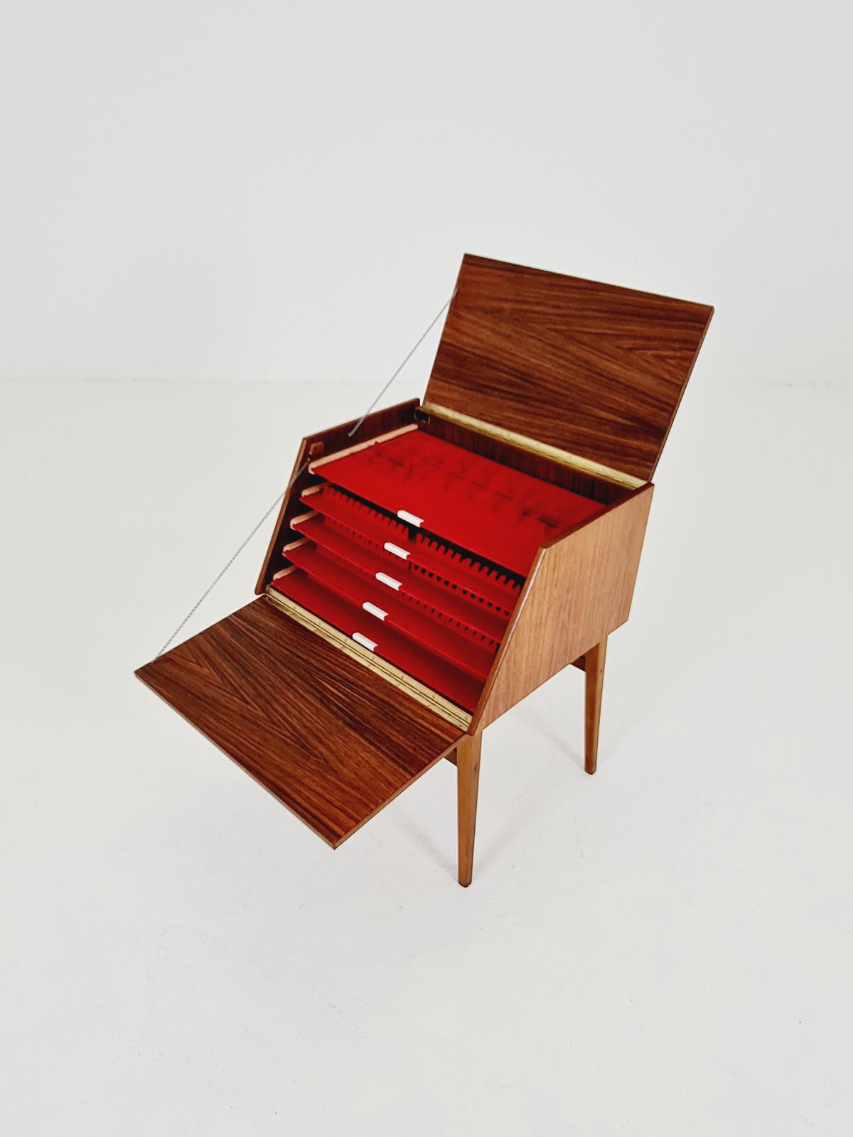 1960s Swedish Rosewood Flatware Chest / Cutlery Cabinet - Stig-bolaget Malmö Scandinavian Modern