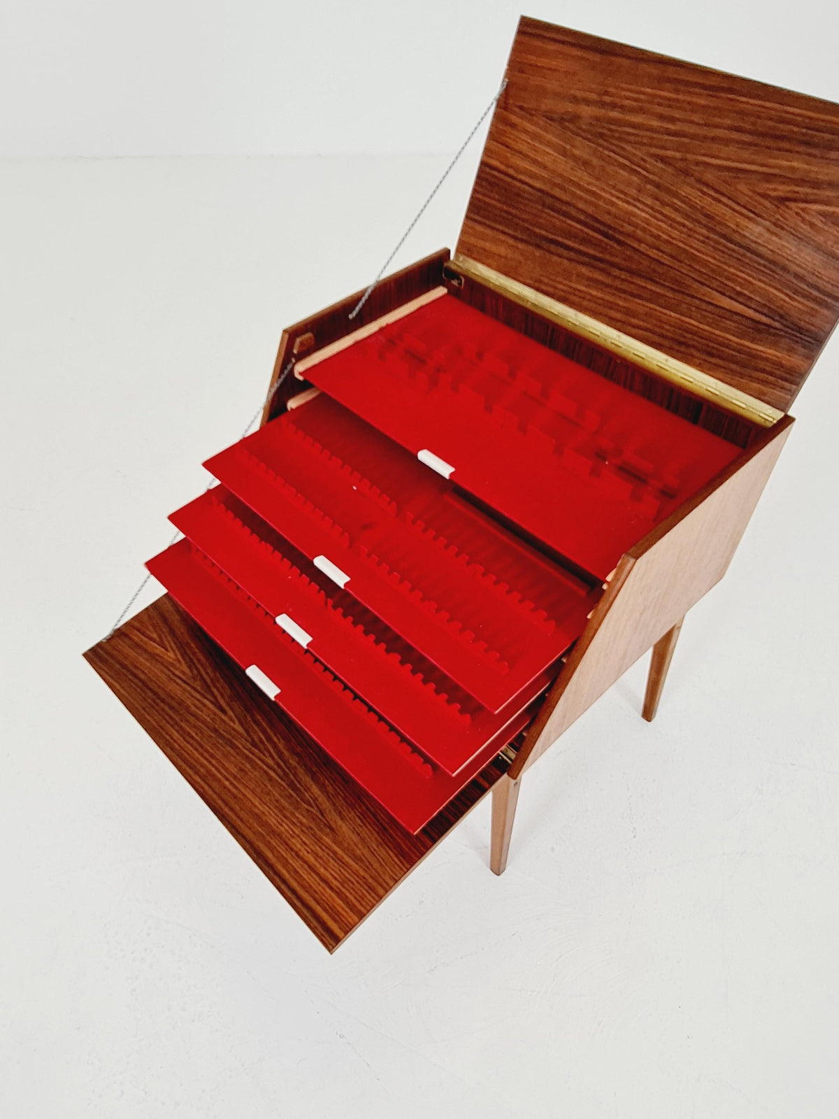 1960s Swedish Rosewood Flatware Chest / Cutlery Cabinet - Stig-bolaget Malmö Scandinavian Modern
