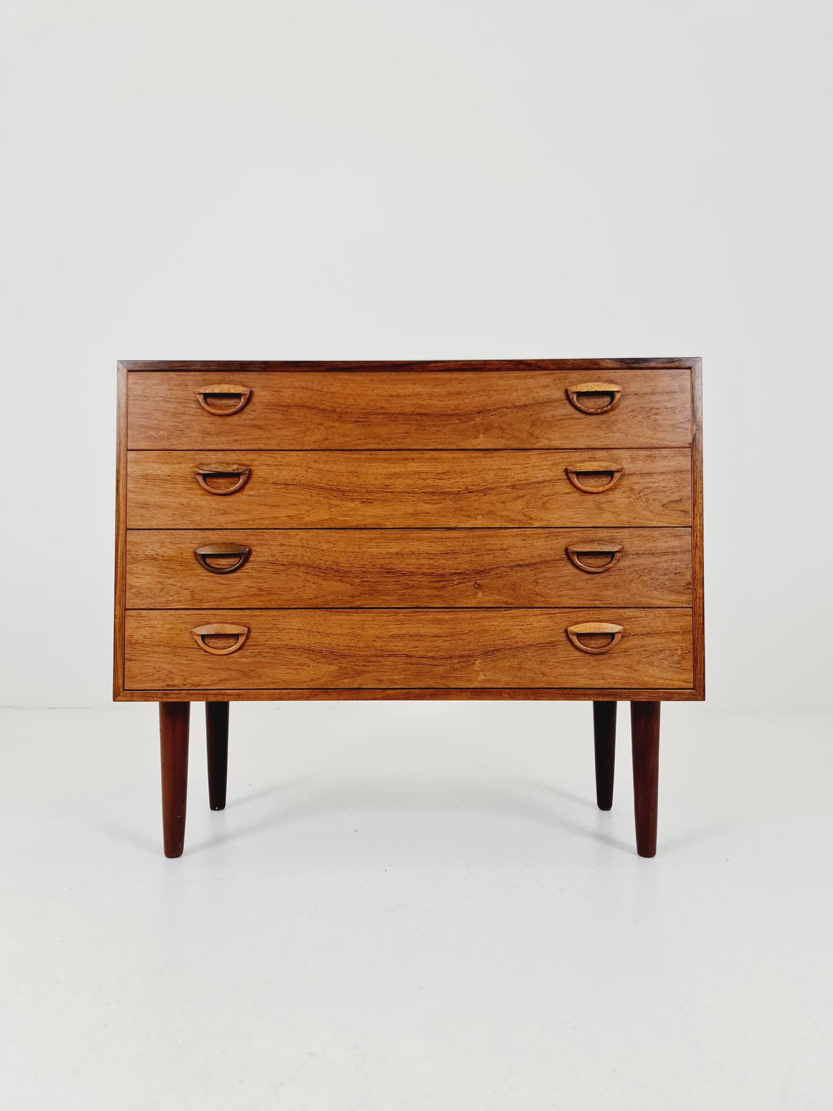 Midcentury danish Rosewood drawer dresser /4 drawers by Kai Kristiansen for Feldballes Möbelfabrik , 1960s