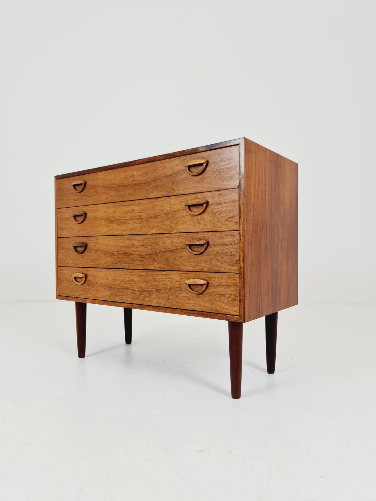 Midcentury danish Rosewood drawer dresser /4 drawers by Kai Kristiansen for Feldballes Möbelfabrik , 1960s