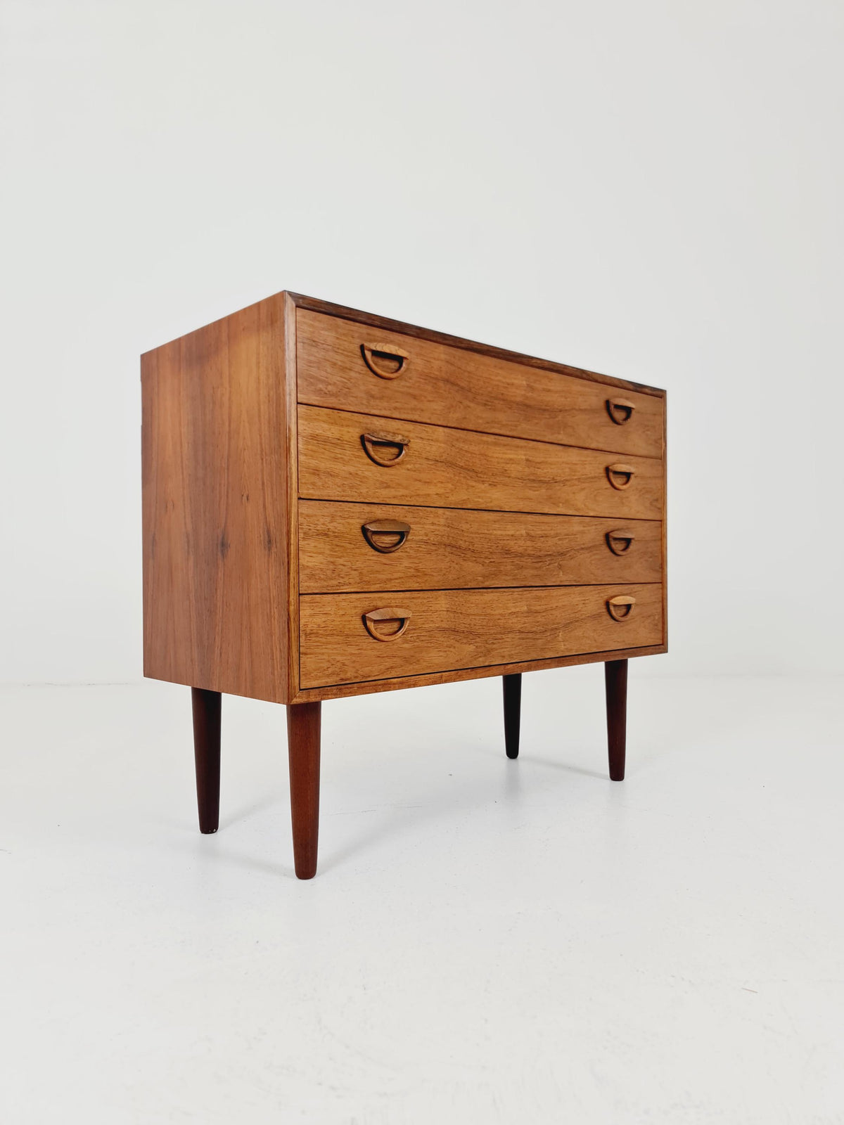 Midcentury danish Rosewood drawer dresser /4 drawers by Kai Kristiansen for Feldballes Möbelfabrik , 1960s