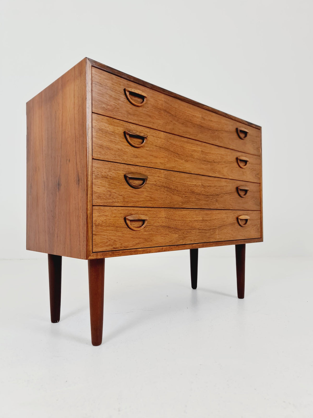 Midcentury danish Rosewood drawer dresser /4 drawers by Kai Kristiansen for Feldballes Möbelfabrik , 1960s