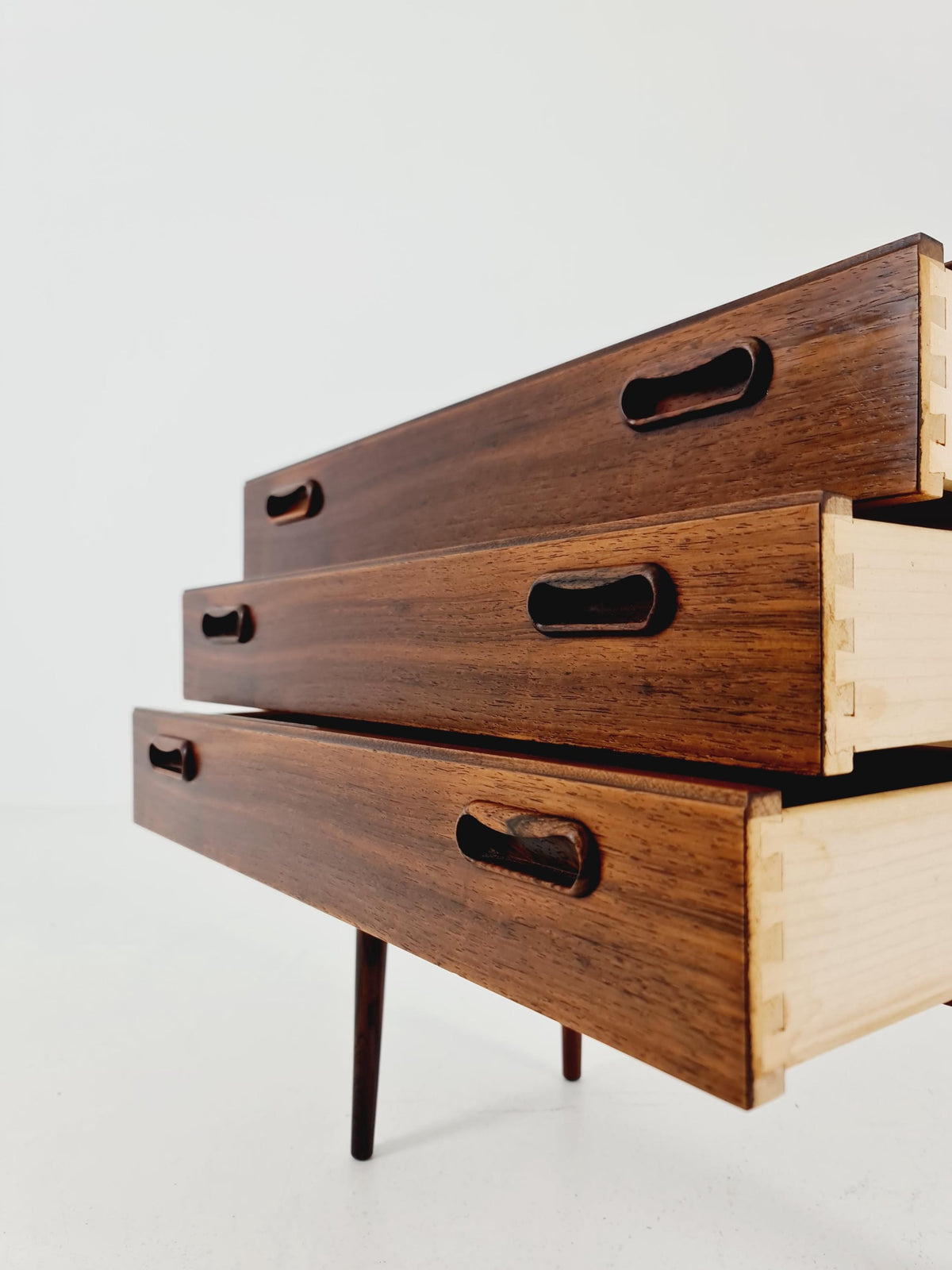 Midcentury danish Rosewood drawer dresser /3 drawers 1960s