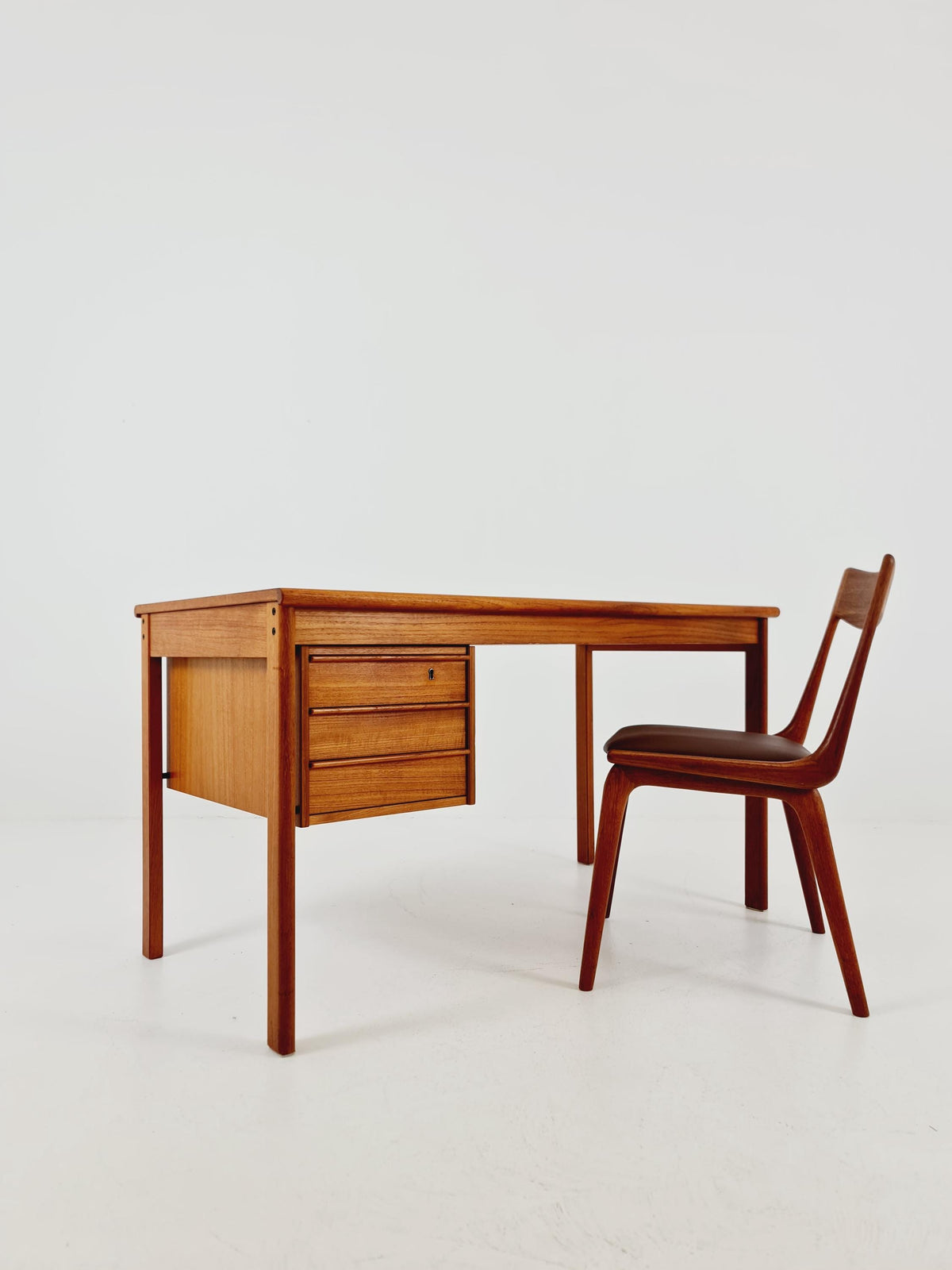 Danish teak desk Desk by Peter Lovig Nielsen for Lovig , 1960s