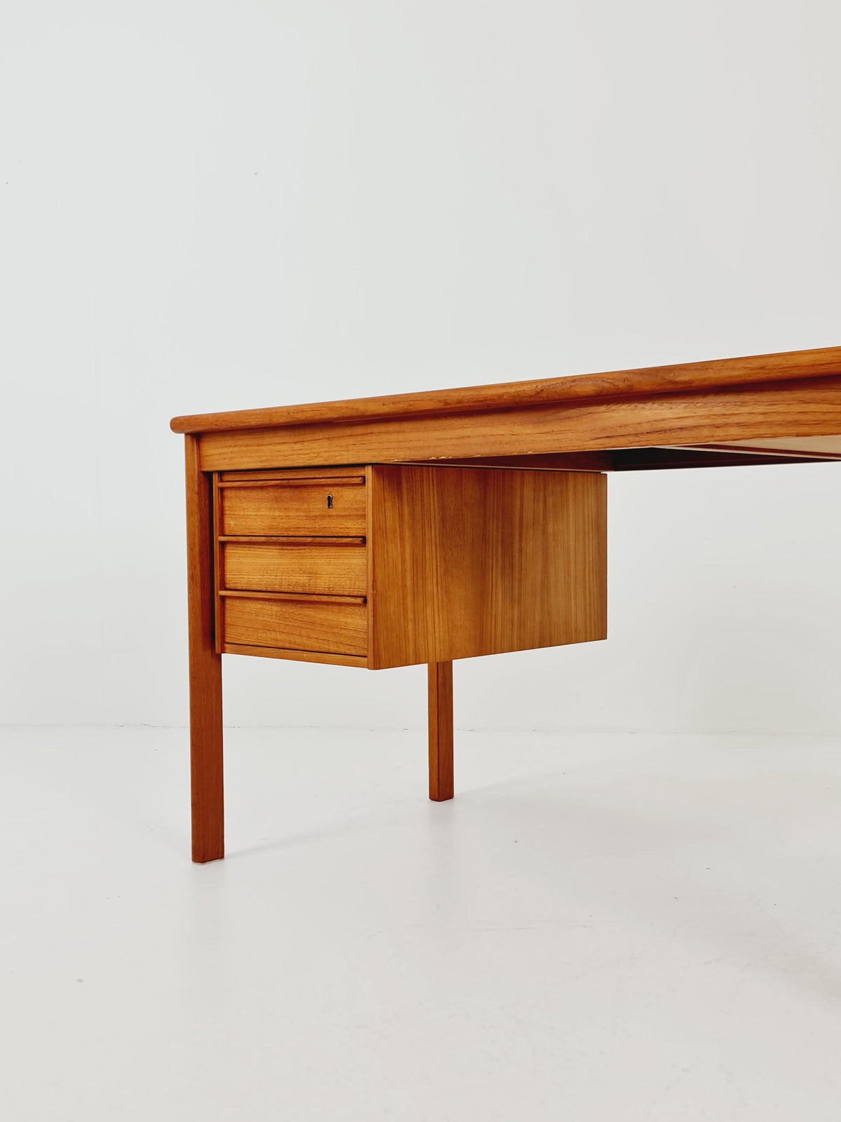 Danish teak desk Desk by Peter Lovig Nielsen for Lovig , 1960s