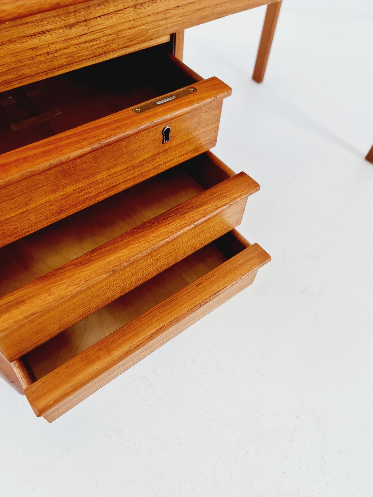 Danish teak desk Desk by Peter Lovig Nielsen for Lovig , 1960s