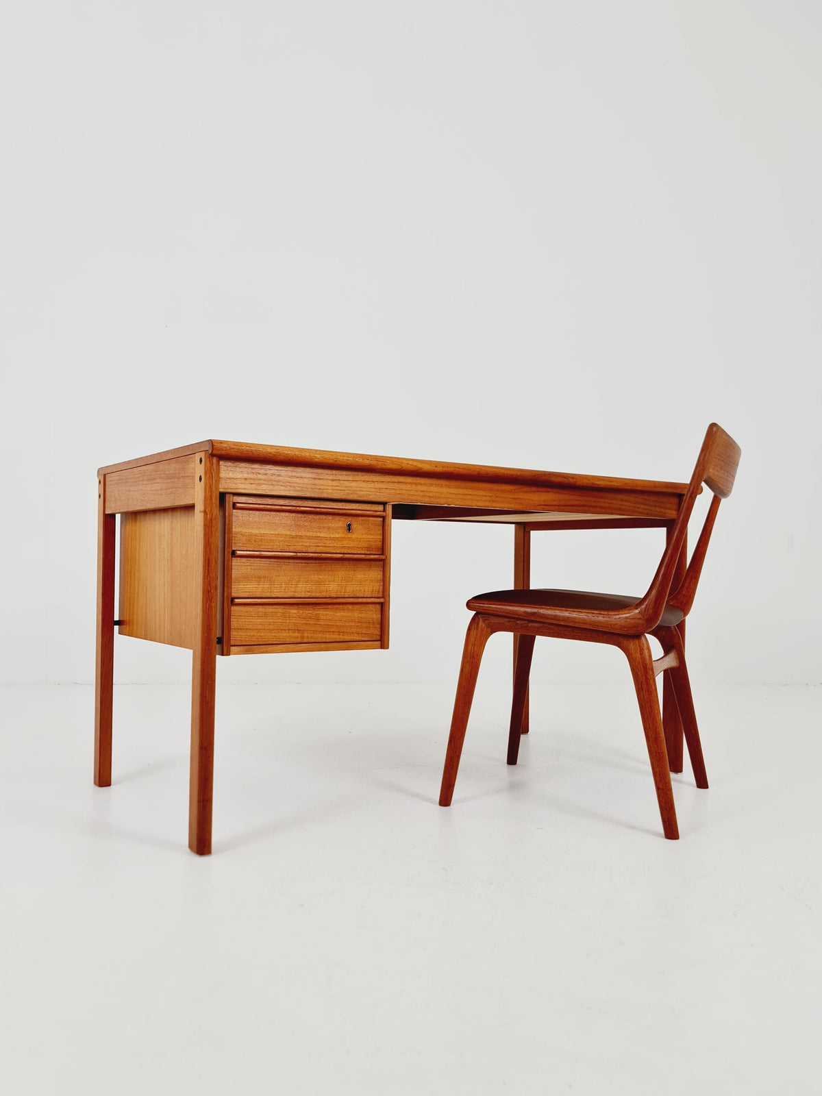 Danish teak desk Desk by Peter Lovig Nielsen for Lovig , 1960s